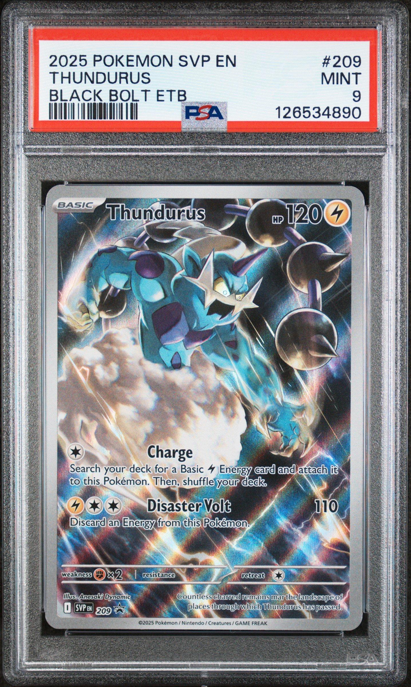 2025 Pokemon Svp En-sv Black Star Promo 209 Thundurus Black Bolt