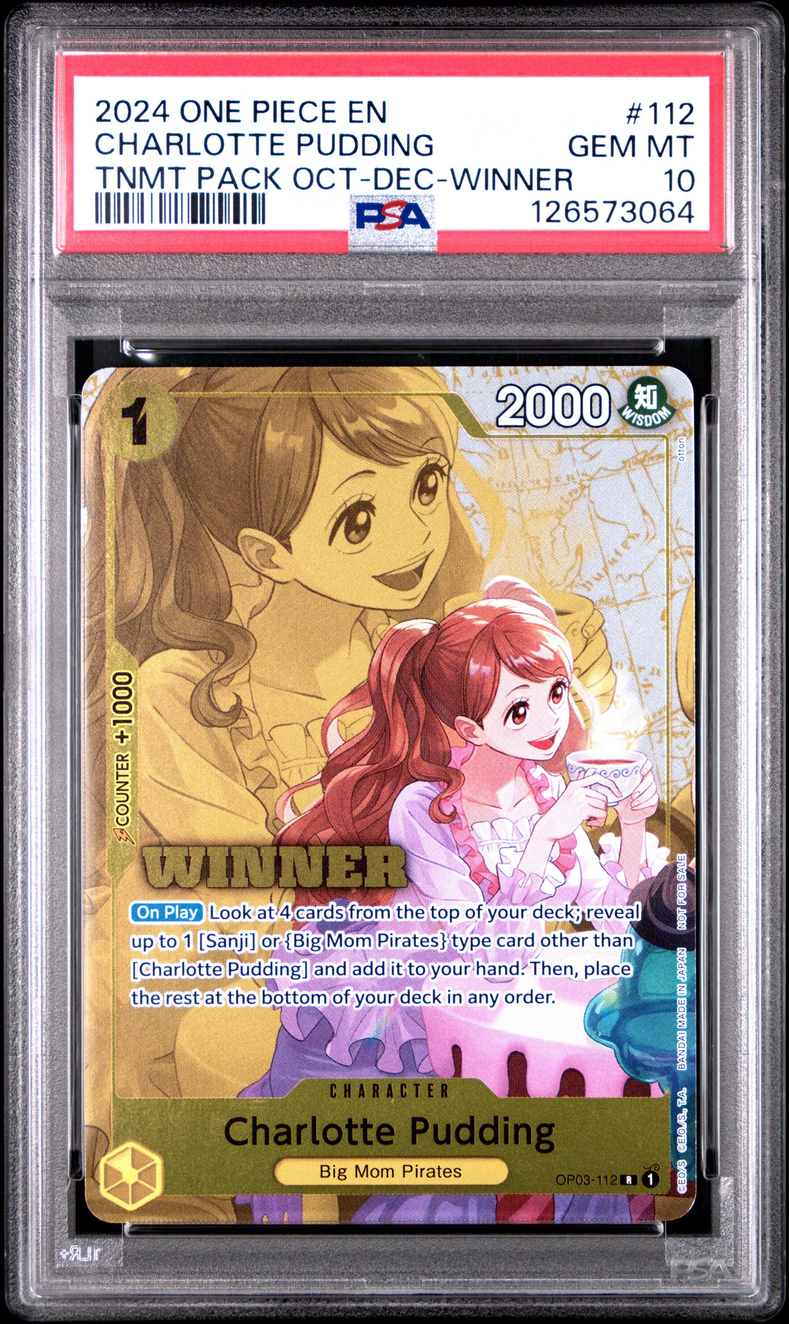 2024 One Piece Tournament Pack October-december 112 Charlotte