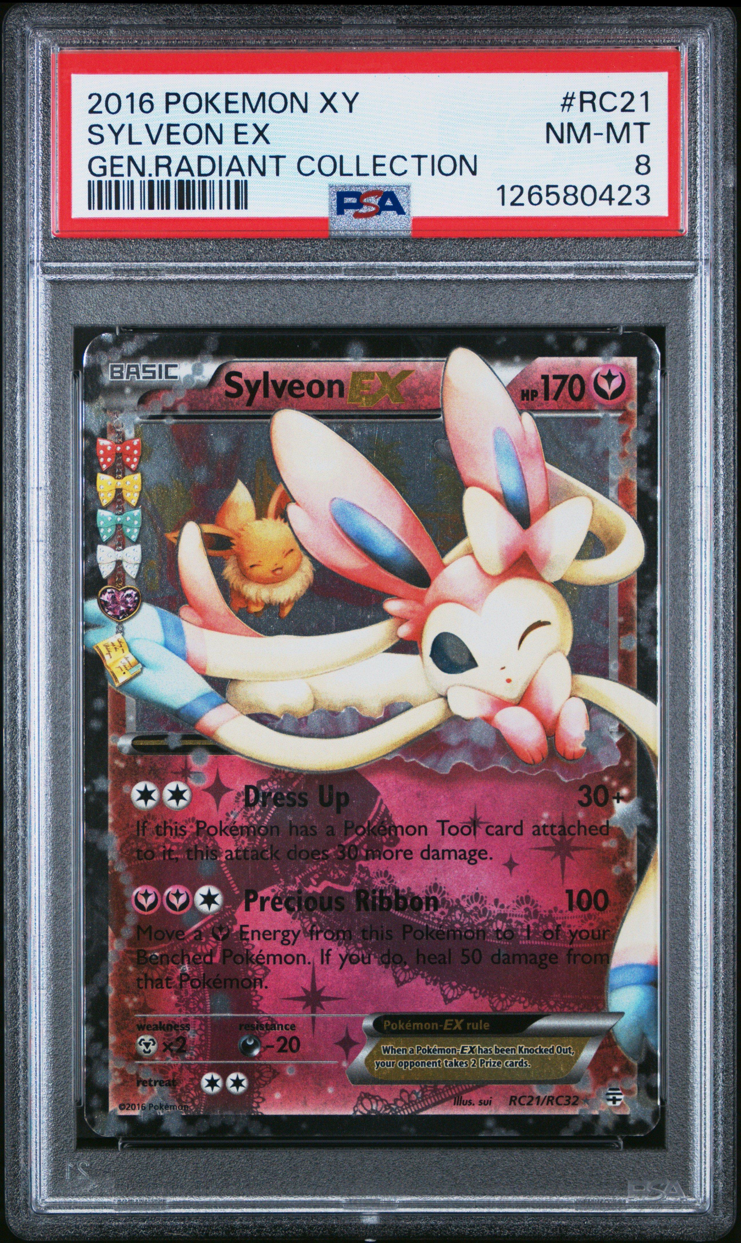 2016 Pokemon Xy Generations Radiant Collection Rc21 Sylveon Ex PSA