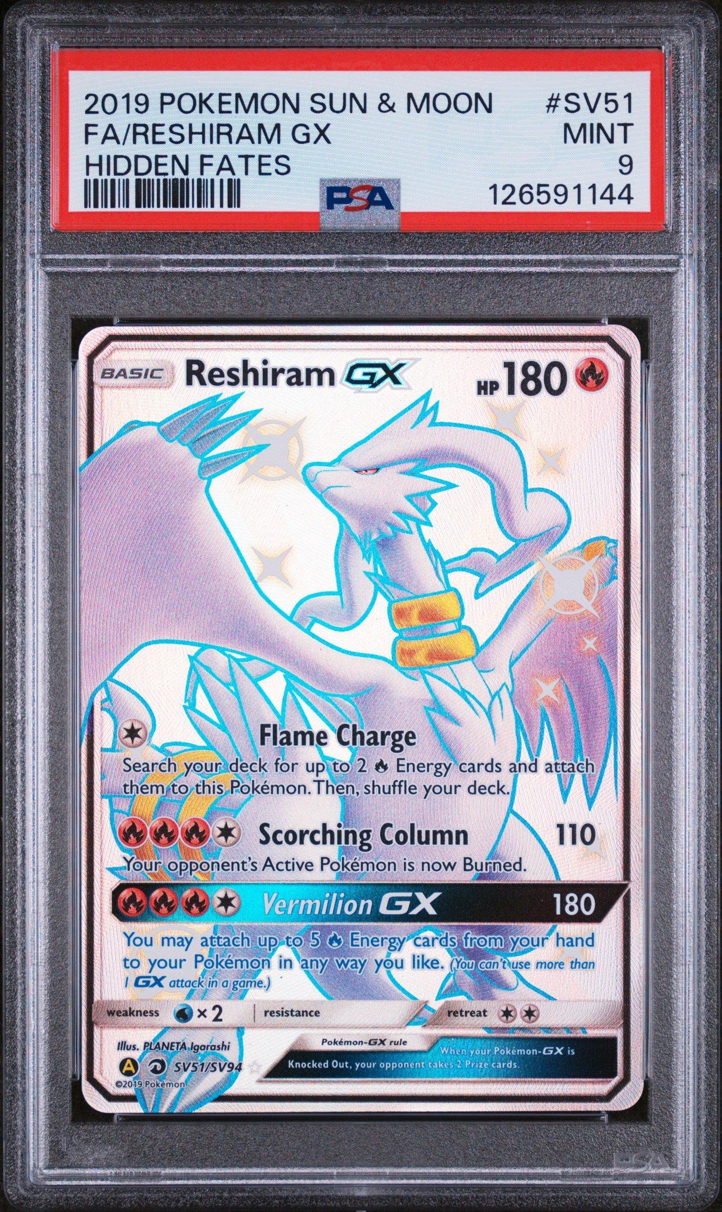 reshiram shiny pokemon card GX SSR SM8b Full Art 211/150 Japan Toys Colorless Scorching Breath (130) This Pokmon cant attack during your next turn Pokemon Shining Fates Reshiram #17