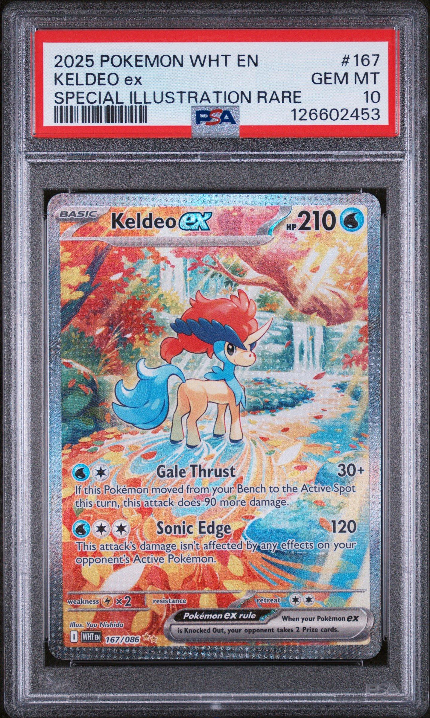 2025 Pokemon Wht En-white Flare 167 Keldeo Ex Special