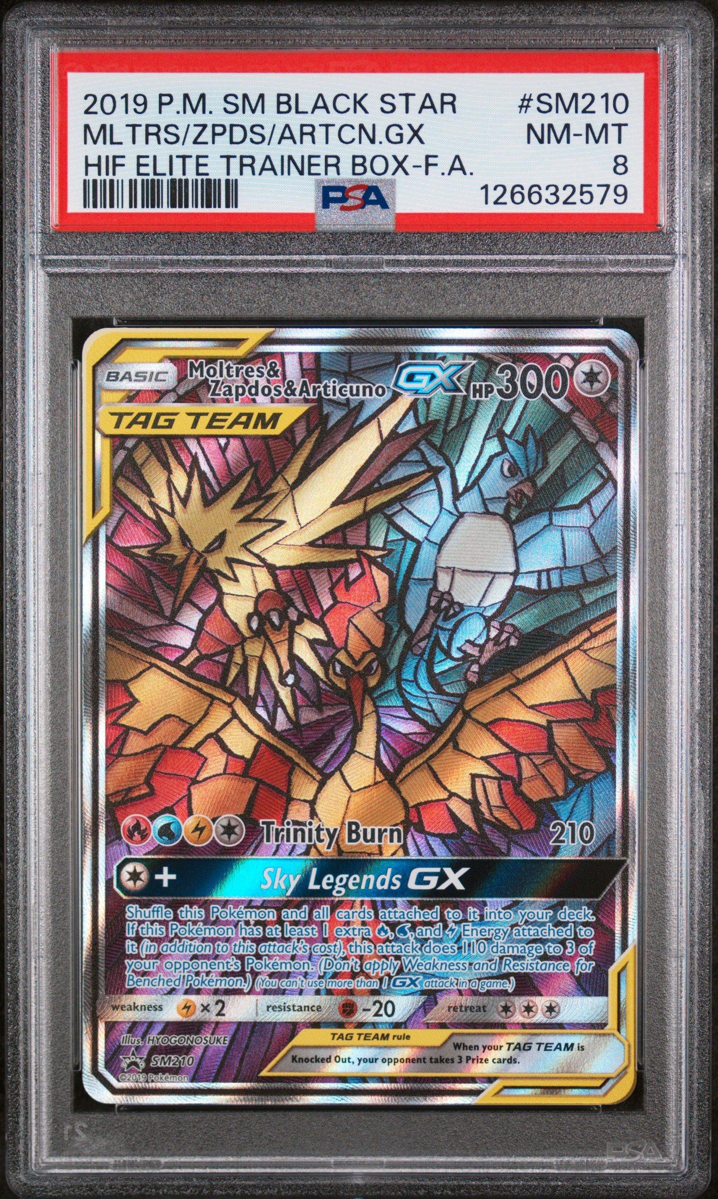 2019 Pokemon Sm Black Star Promo Sm210 Full Art/moltres & Zapdos