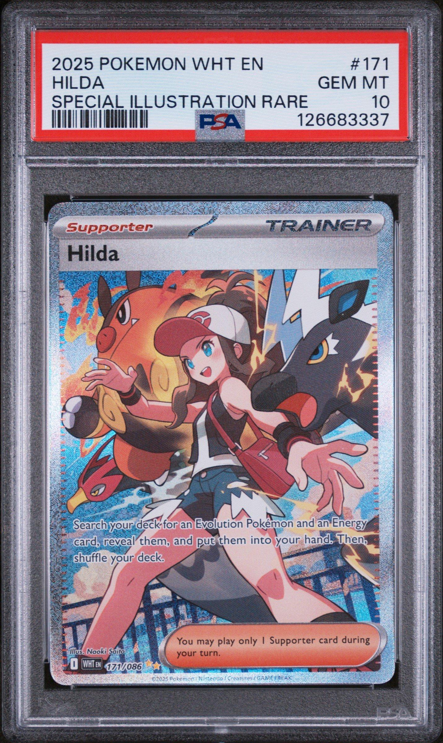 2025 Pokemon Wht En-white Flare 171 Hilda Special Illustration