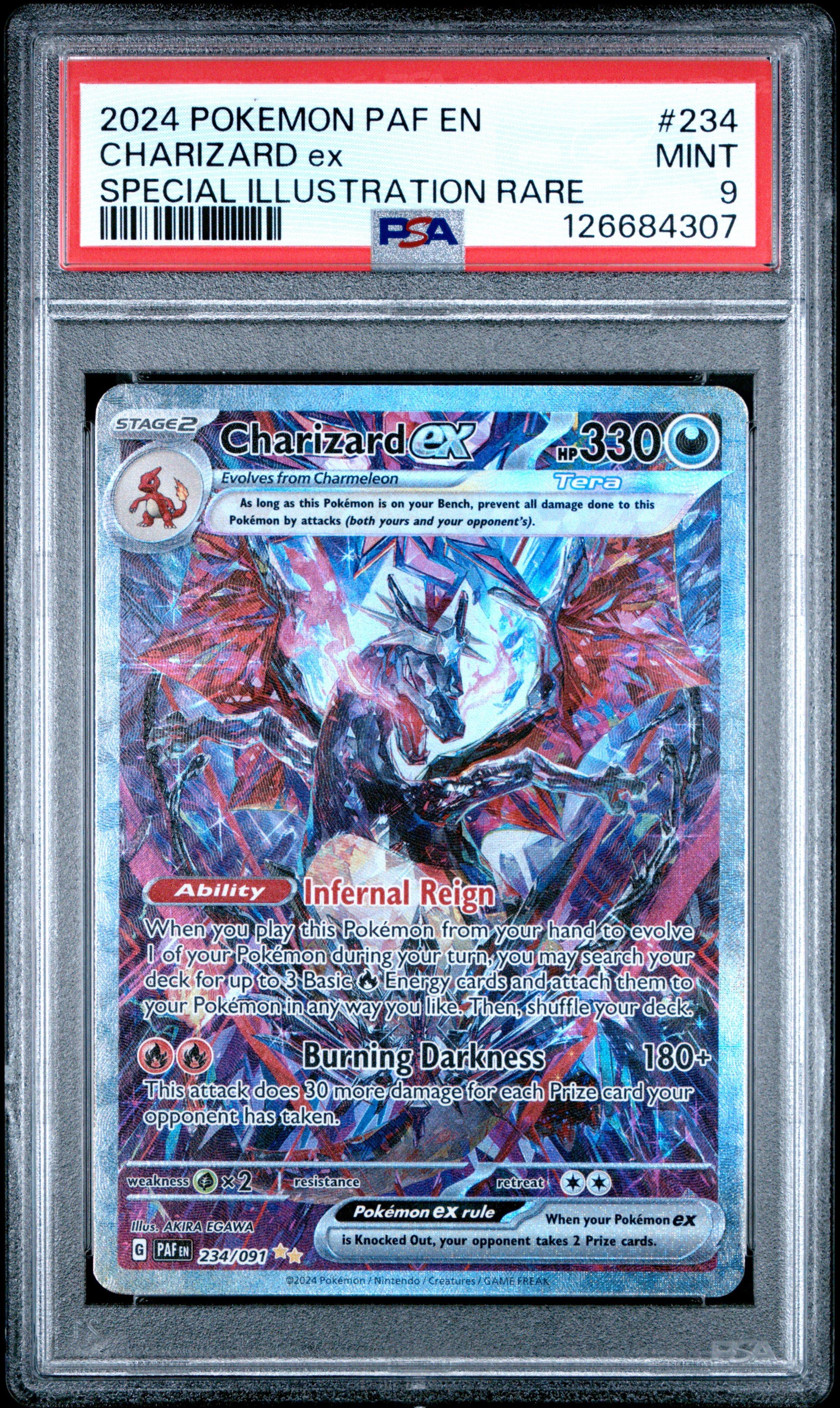 2024 Pokemon Paf En-paldean Fates 234 Charizard Ex Special