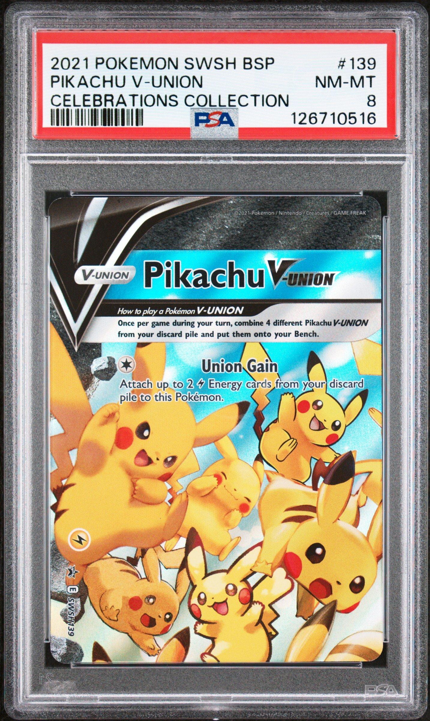 2021 Pokemon Swsh Black Star Promo 139 Pikachu V-union