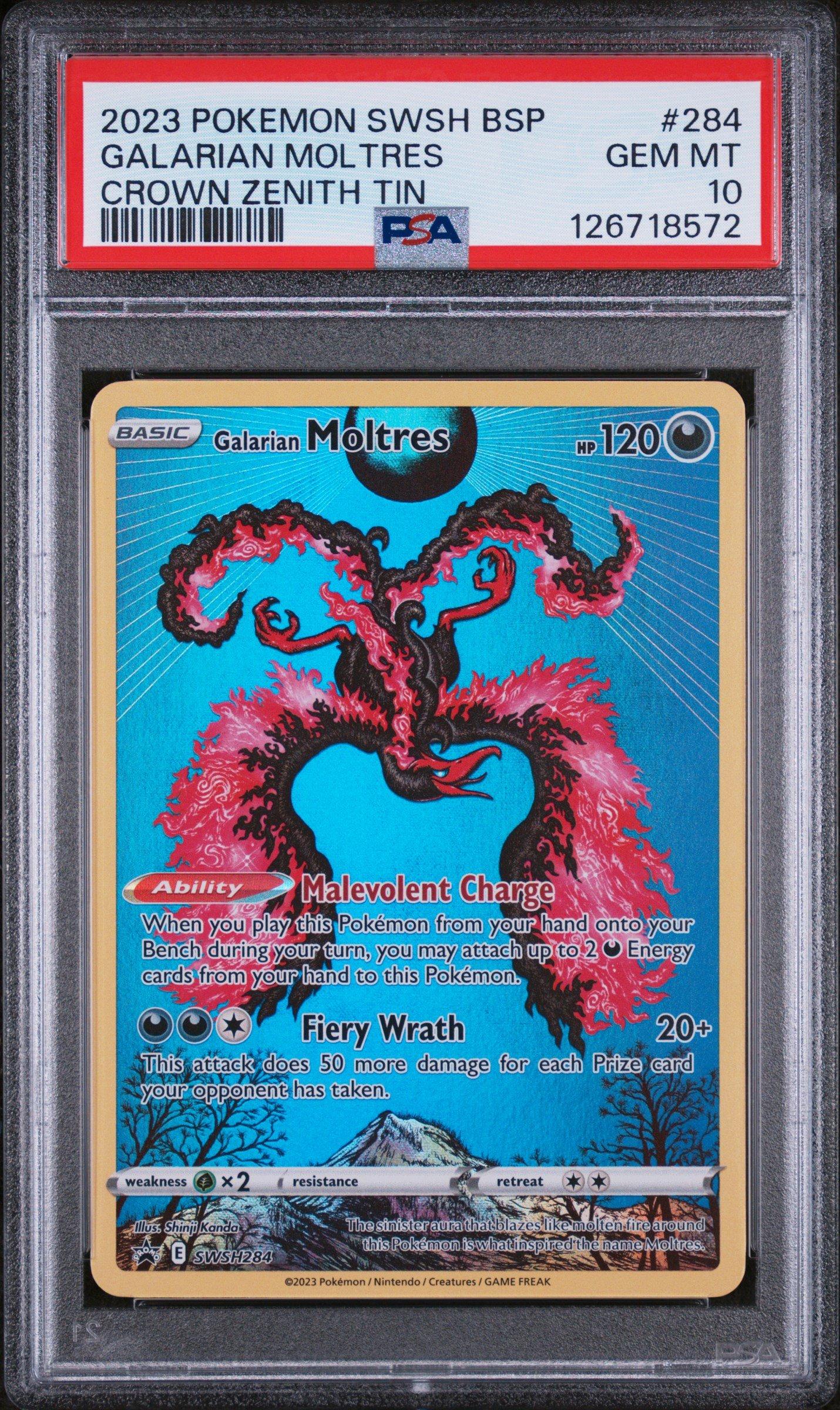 2022 Pokemon Sword & Shield Silver Tempest 284 Galarian Moltres