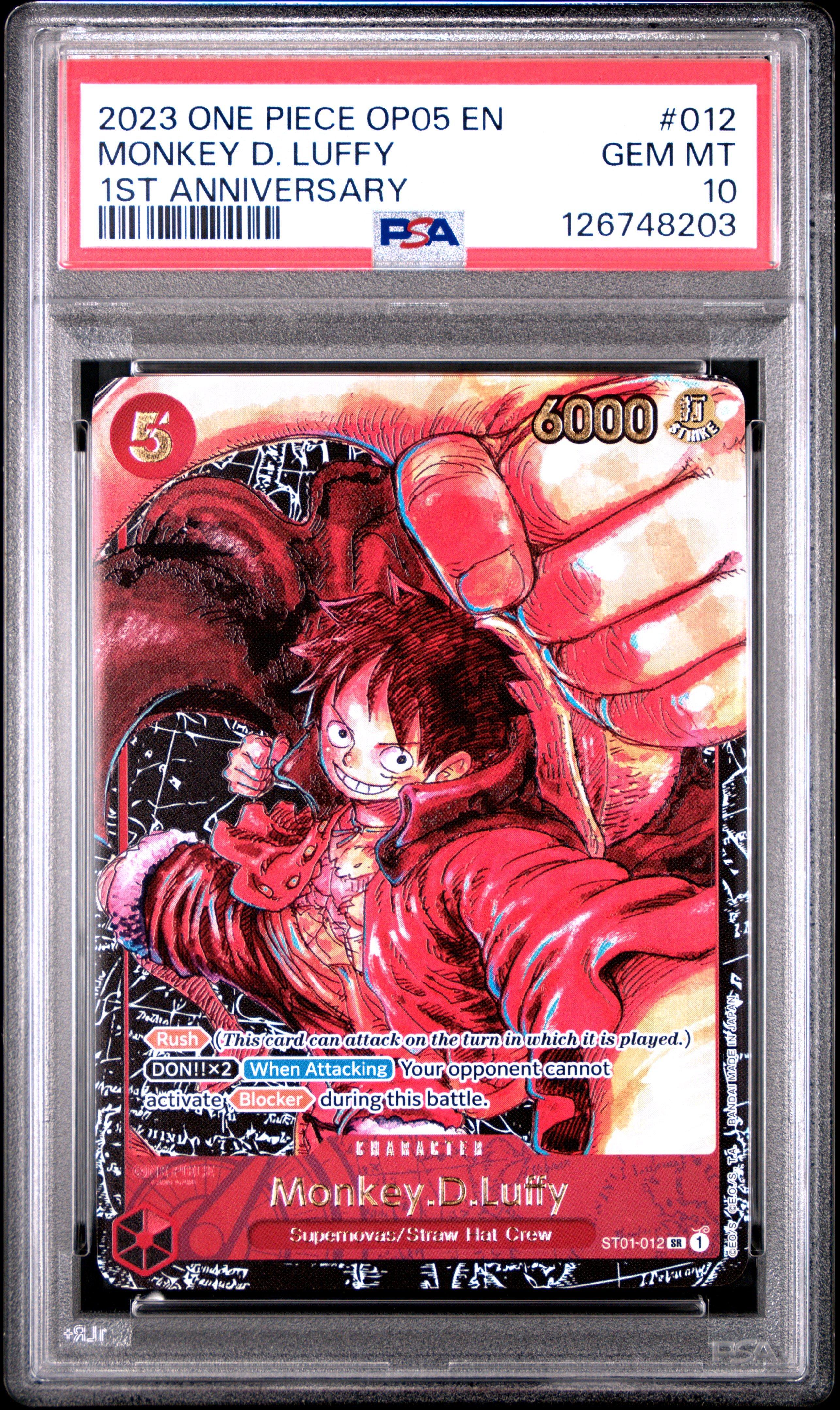 2023 One Piece Op05-awakening Of The New Era 012 Monkey D. Luffy