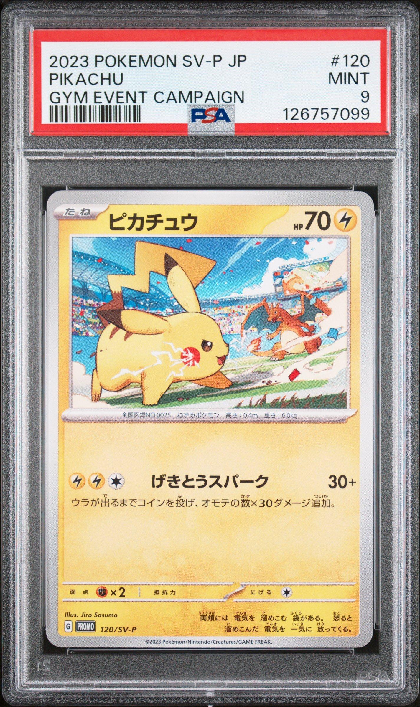 2023 Pokemon Japanese Sv-p Promo 120 Pikachu Gym Event Campaign