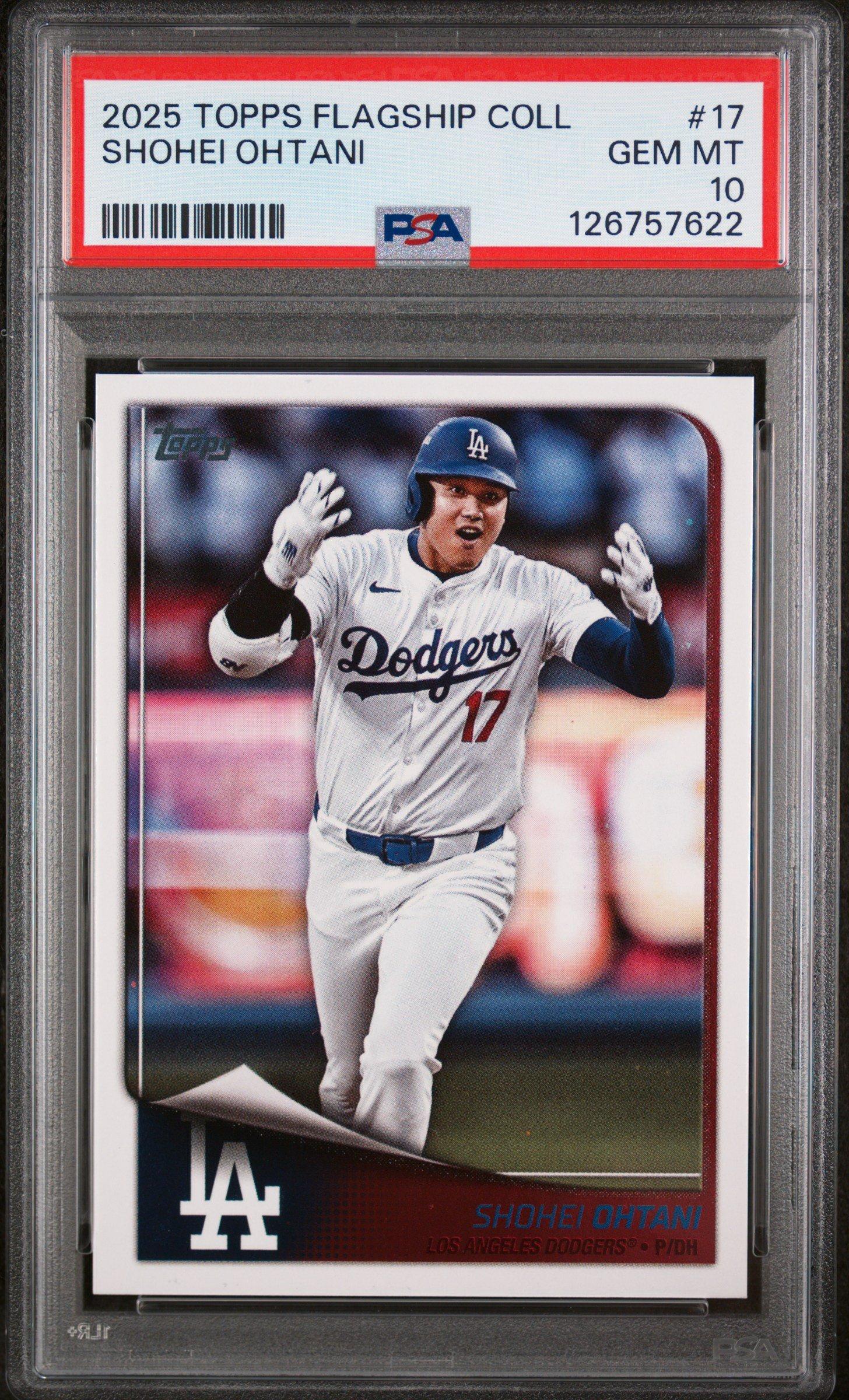 2025 Topps Flagship Collection 17 Shohei Ohtani PSA 10 Graded Card |  GameStop