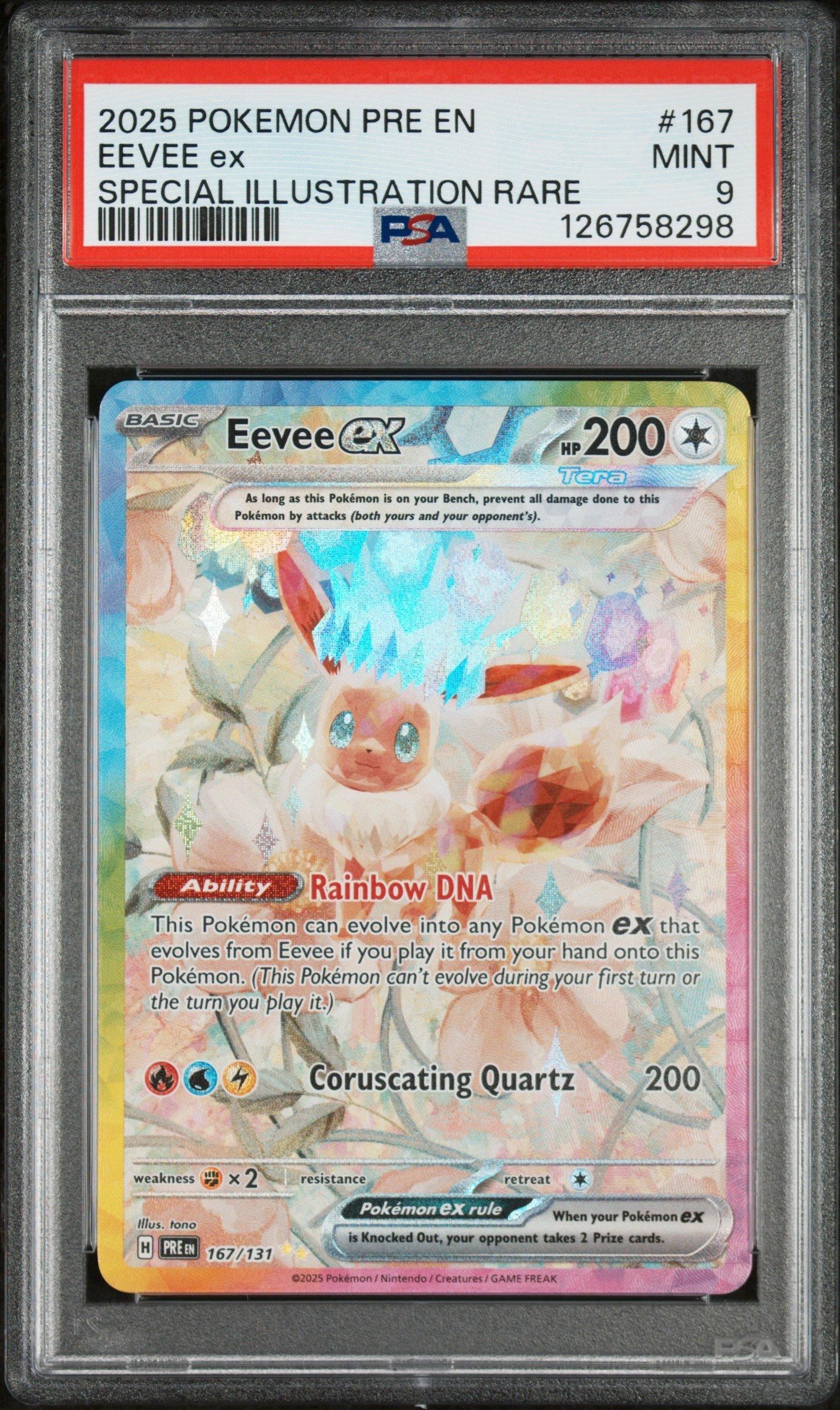 イ*ー様 PSA やさしいウインディ 2025 Pokemon Pre En-prismatic Evolutions 167 Eevee Ex Special