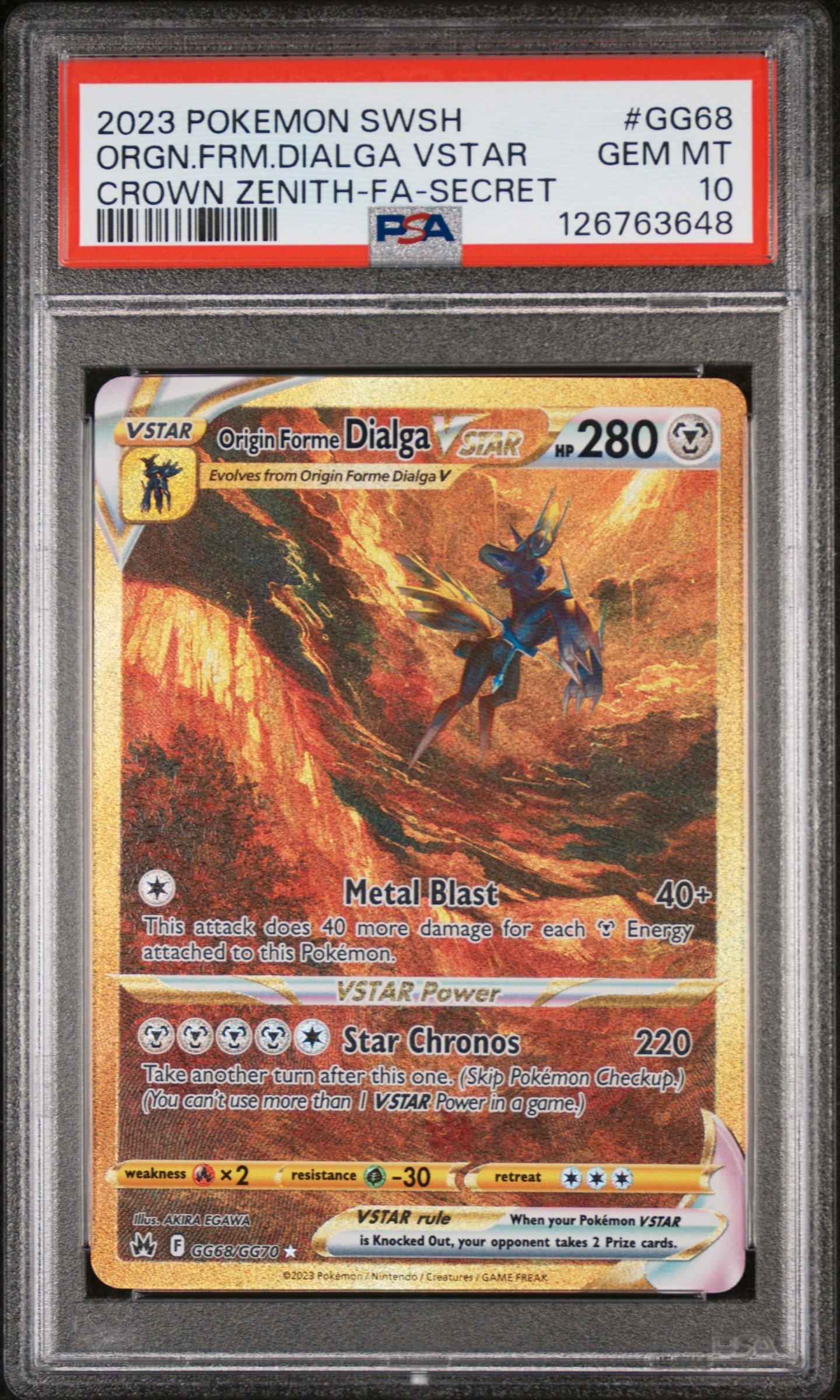 2023 Pokemon Sword And Shield Crown Zenith Gg68 Full Art/origin