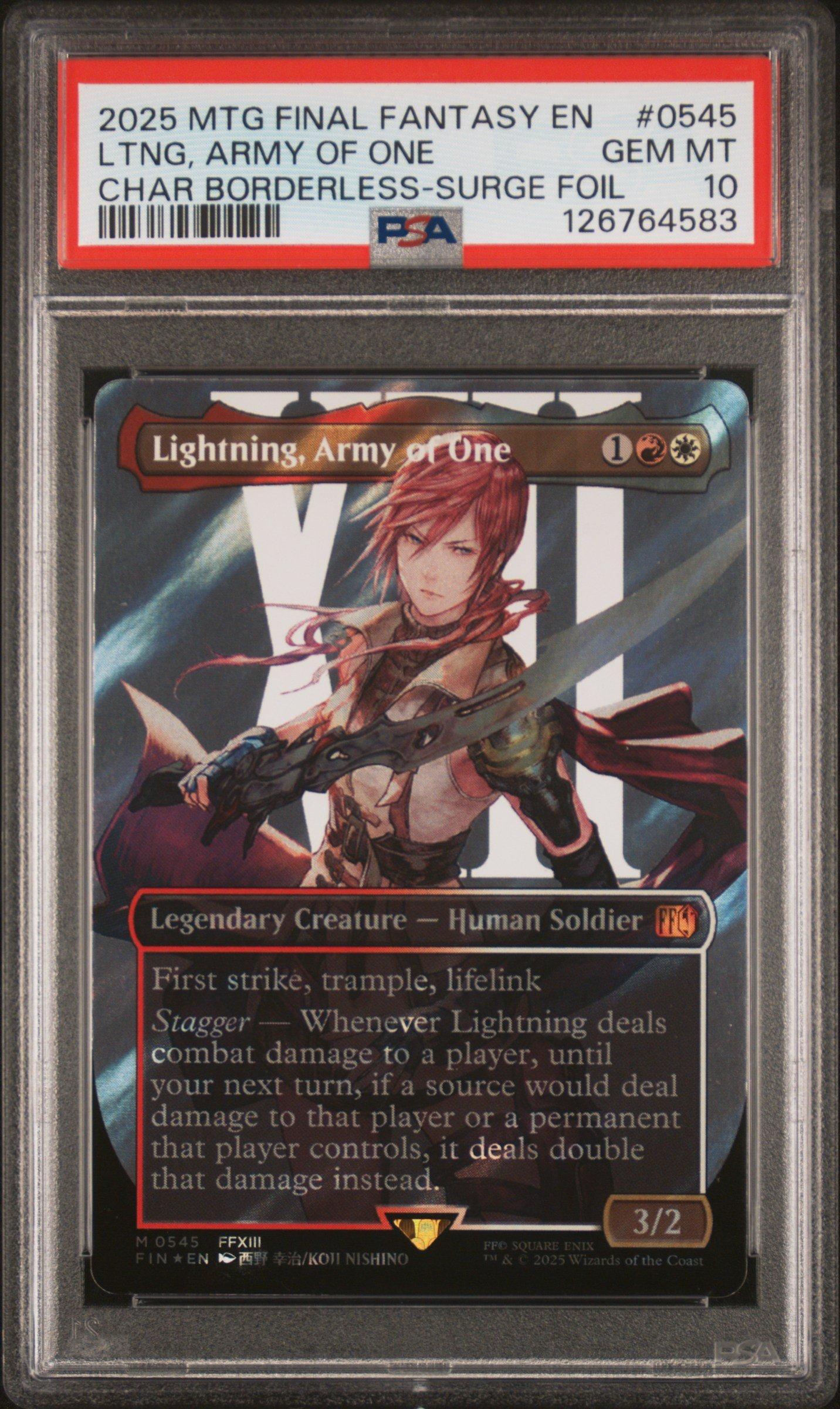 2025 Magic The Gathering Final Fantasy 0545 Lightning, Army Of One