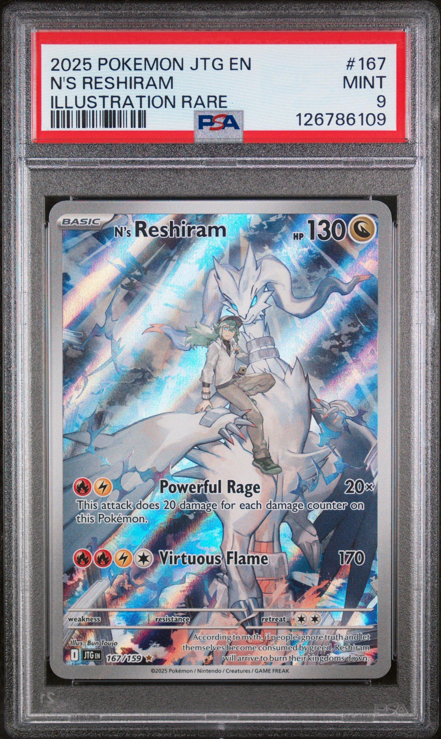 2025 Pokemon Blk En-black Bolt 166 Zekrom Ex Special Illustration