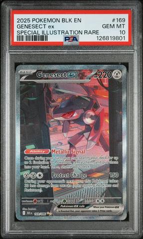 2025 Pokemon Blk En-black Bolt 169 Genesect Ex Special