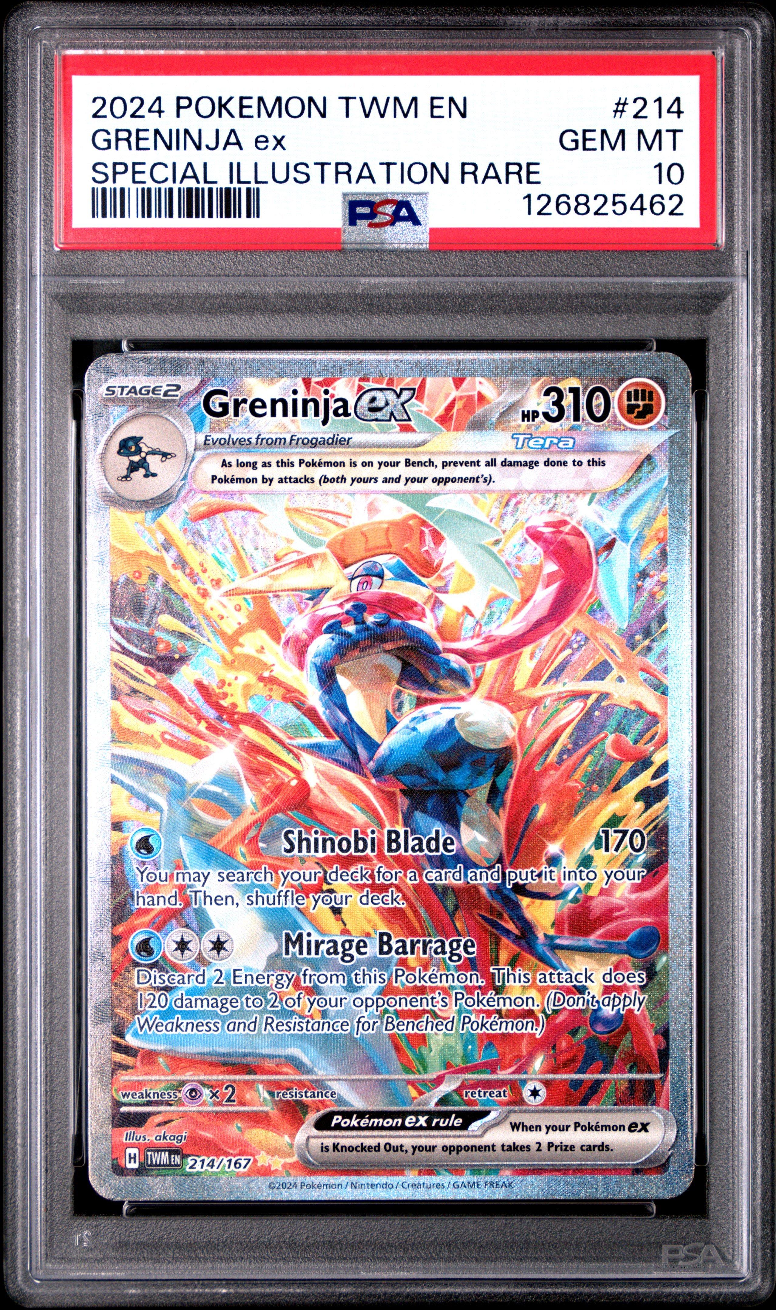 2024 Pokemon Twm En-twilight Masquerade 214 Greninja Ex Special
