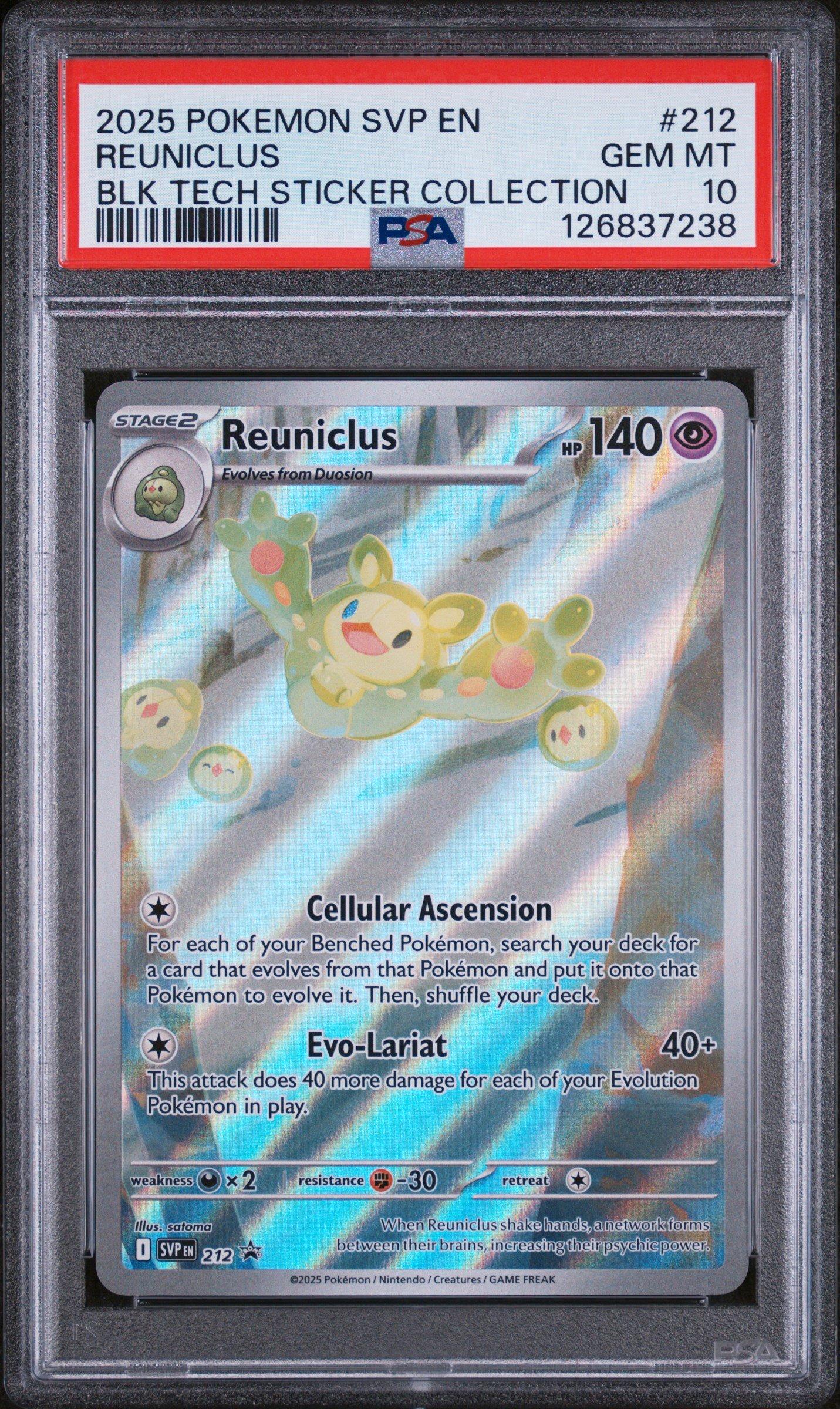 2025 Pokemon Svp En-sv Black Star Promo 212 Reuniclus Black Bolt