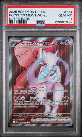 2025 Pokemon Dri En-destined Rivals 213 Team Rocket's Mewtwo Ex