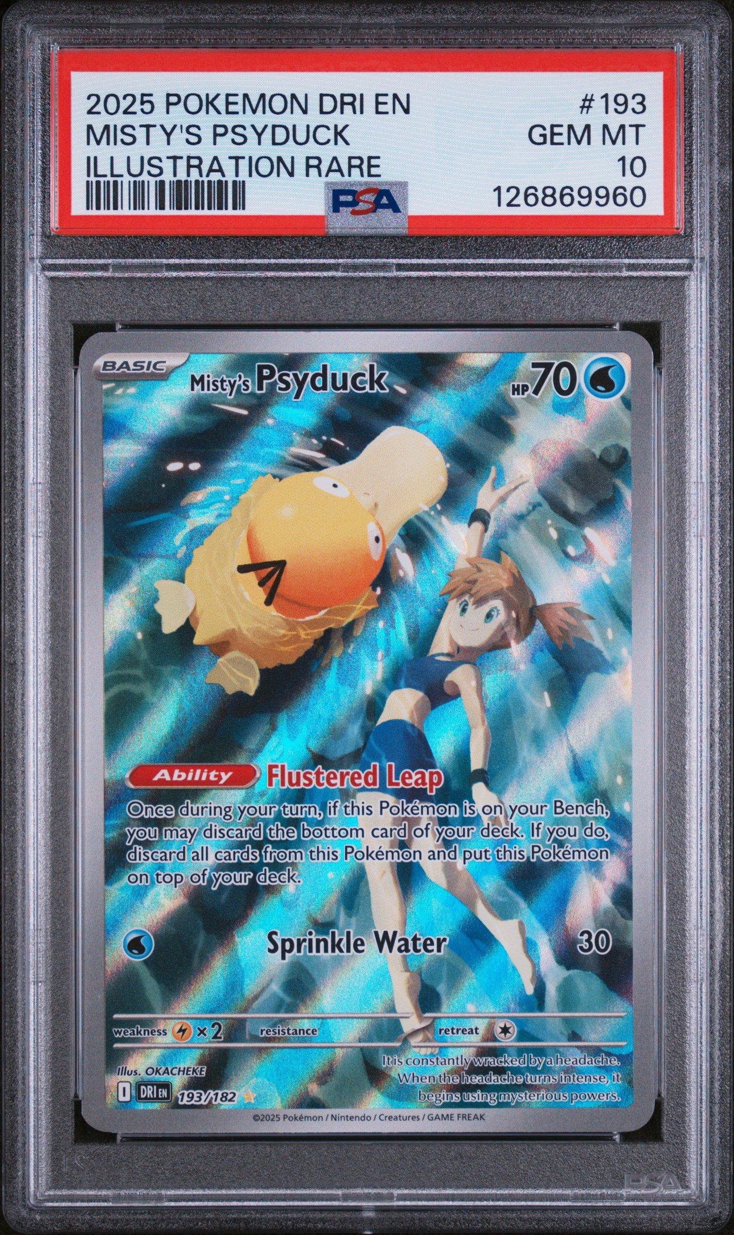 2025 Pokemon Dri En-destined Rivals 193 Misty's Psyduck