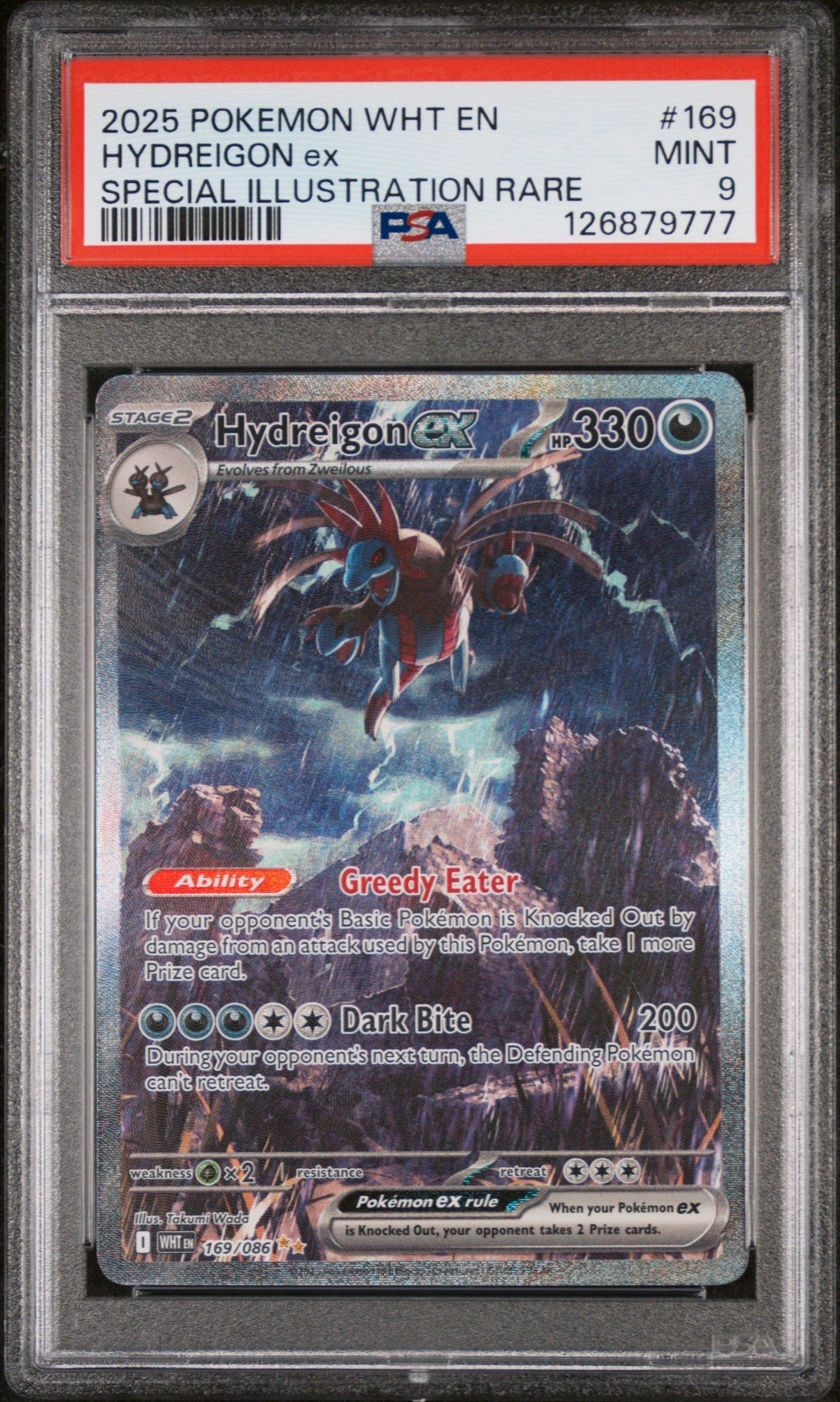 2025 Pokemon Wht En-white Flare 169 Hydreigon Ex Special