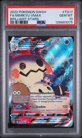 2022 Pokemon Sword & Shield Brilliant Stars Tg17 Full Art/mimikyu