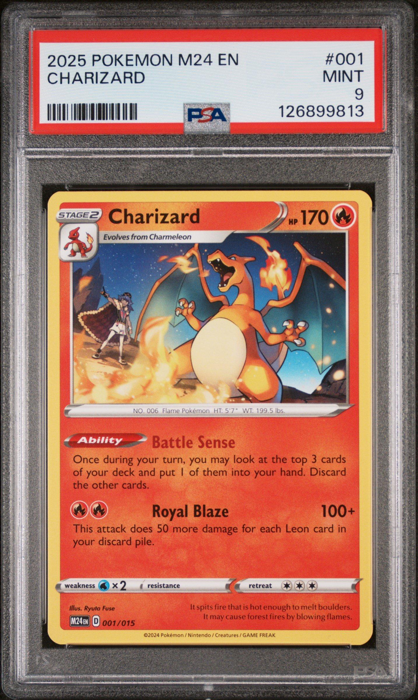 2025 Pokemon M24 En-mcdonald's Collection 001 Charizard PSA 9