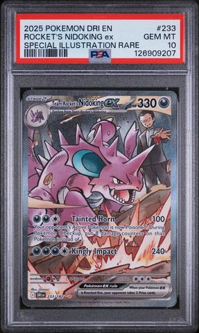 2025 Pokemon Dri En-destined Rivals 233 Team Rocket's Nidoking Ex