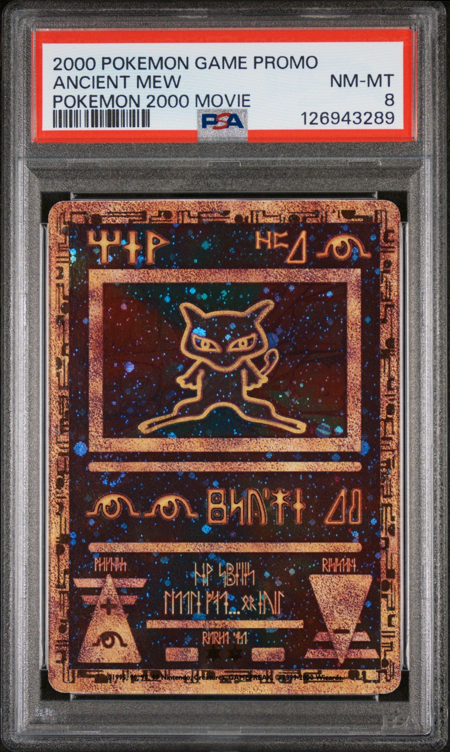 2000 Pokemon Game Movie Ancient Mew Pokemon 2000 Movie PSA 8