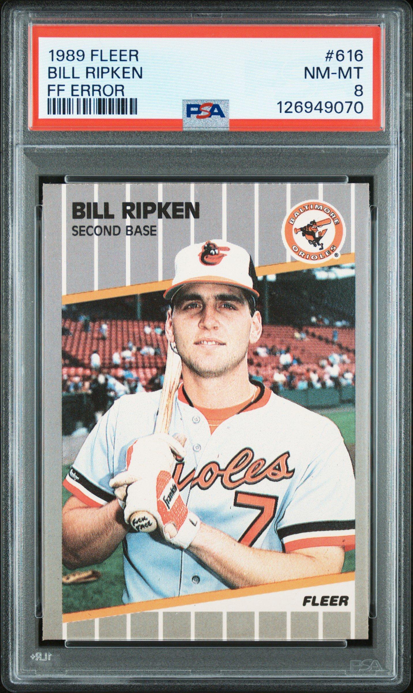 1989 Fleer 616 Bill Ripken Ff Error PSA 8 Graded Card | GameStop