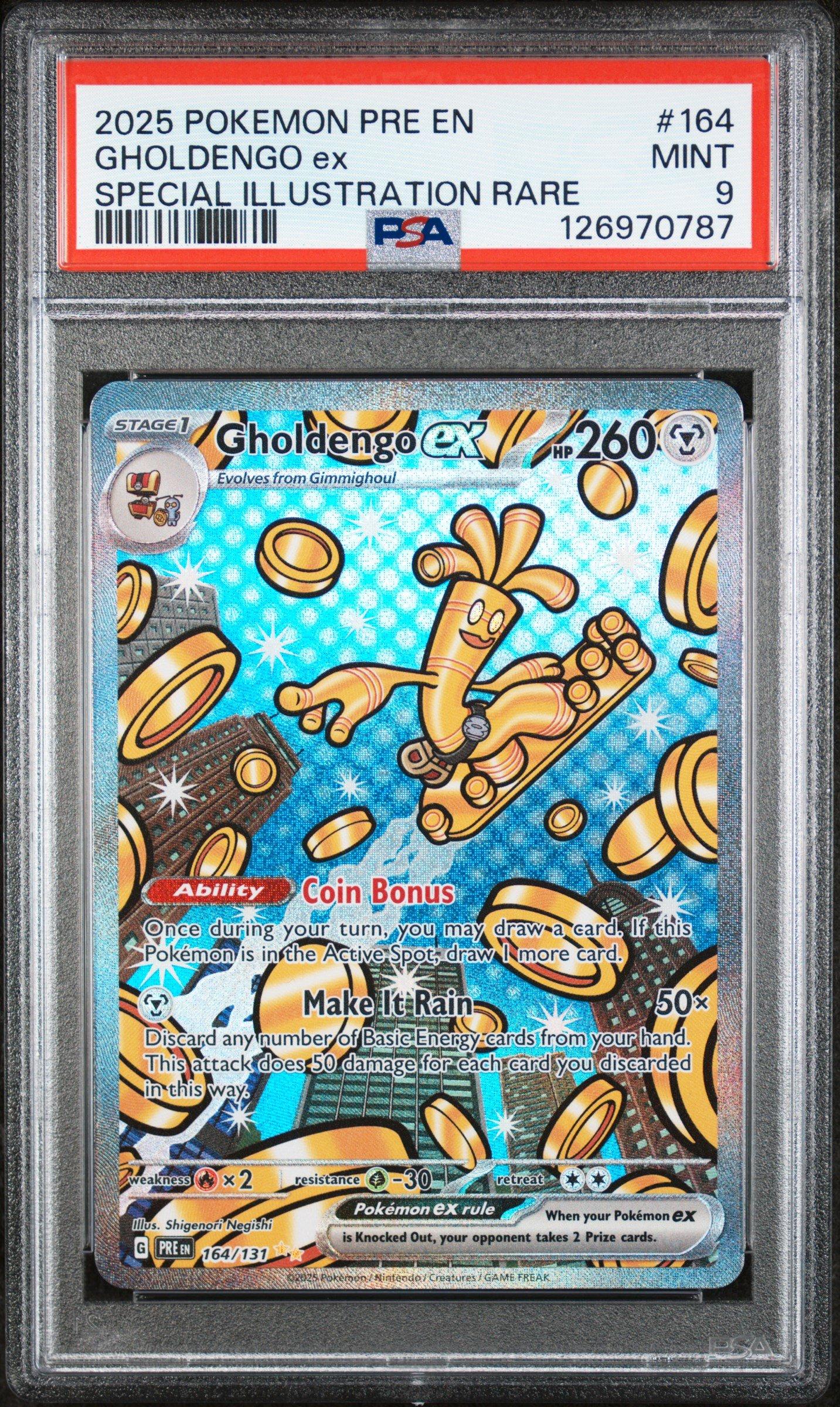 2025 Pokemon Pre En-prismatic Evolutions 164 Gholdengo Ex Special