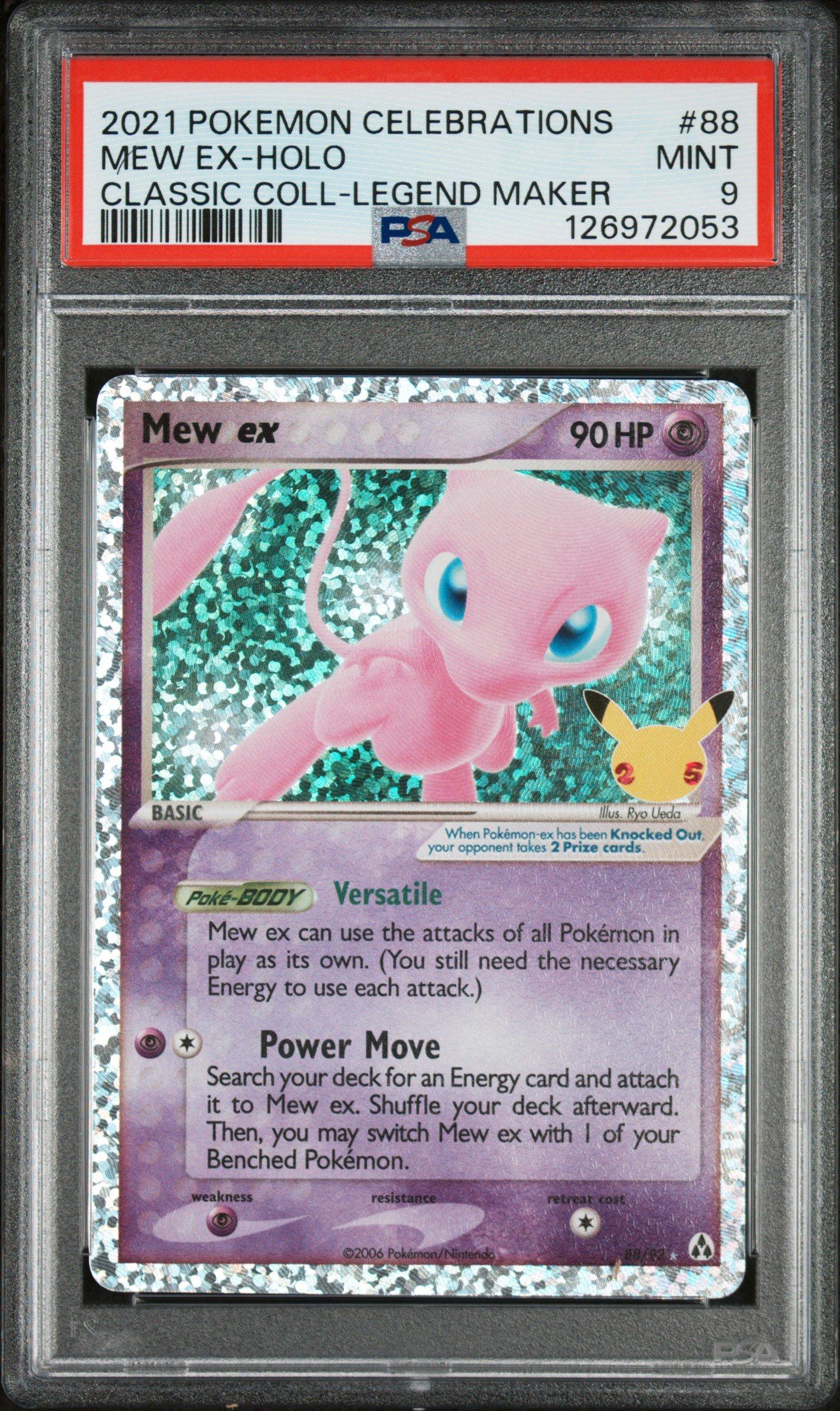 2021 Pokemon Celebrations Classic Collection 88 Mew Ex-holo PSA 9