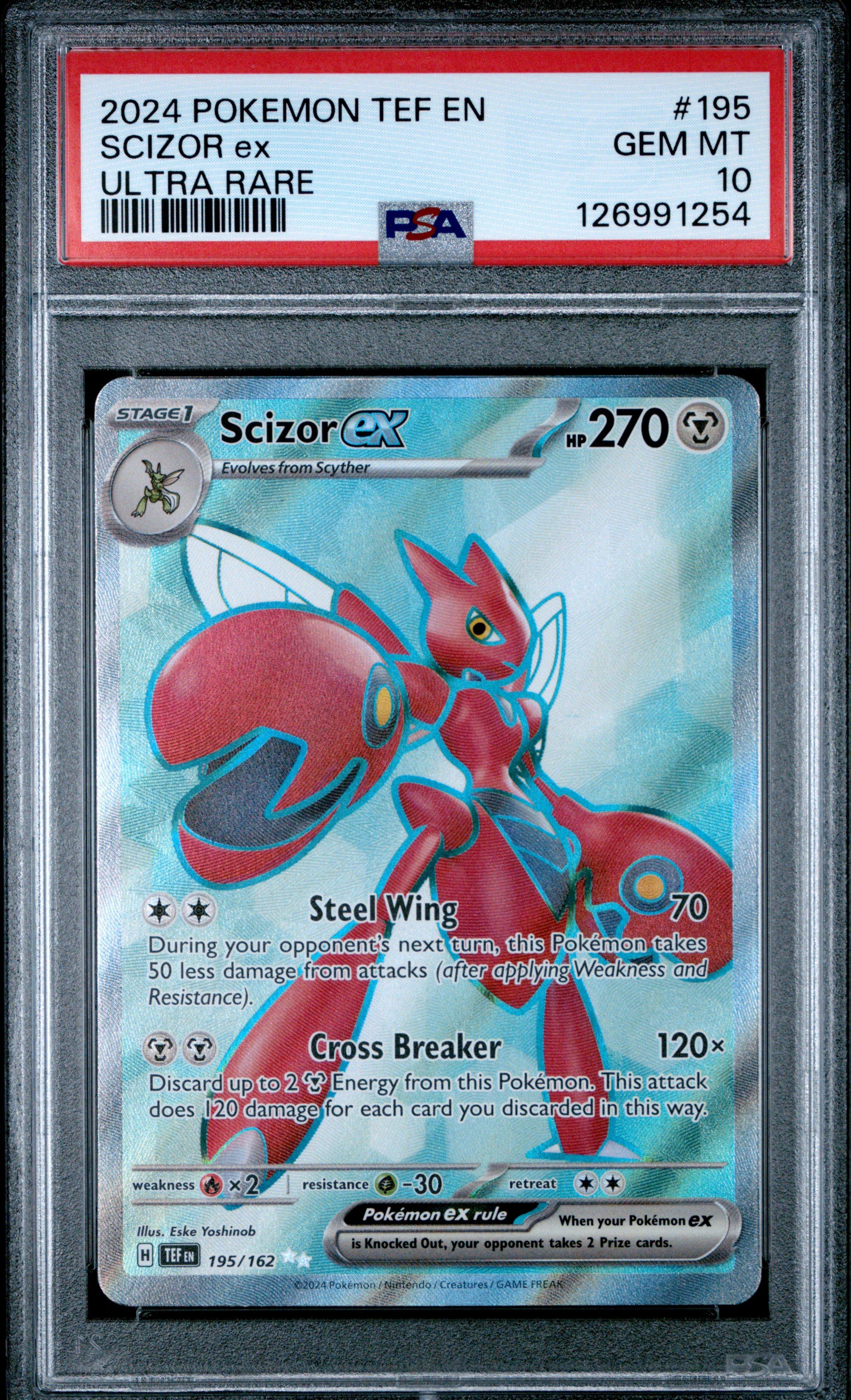 scizor pokemon card ex Trading Game XY BREAKpoint Single Card Uncommon Spirit Link 111 proof acrylic case and featuring a striking image of the captivating character POKEMON SCIZOR-EX BOX