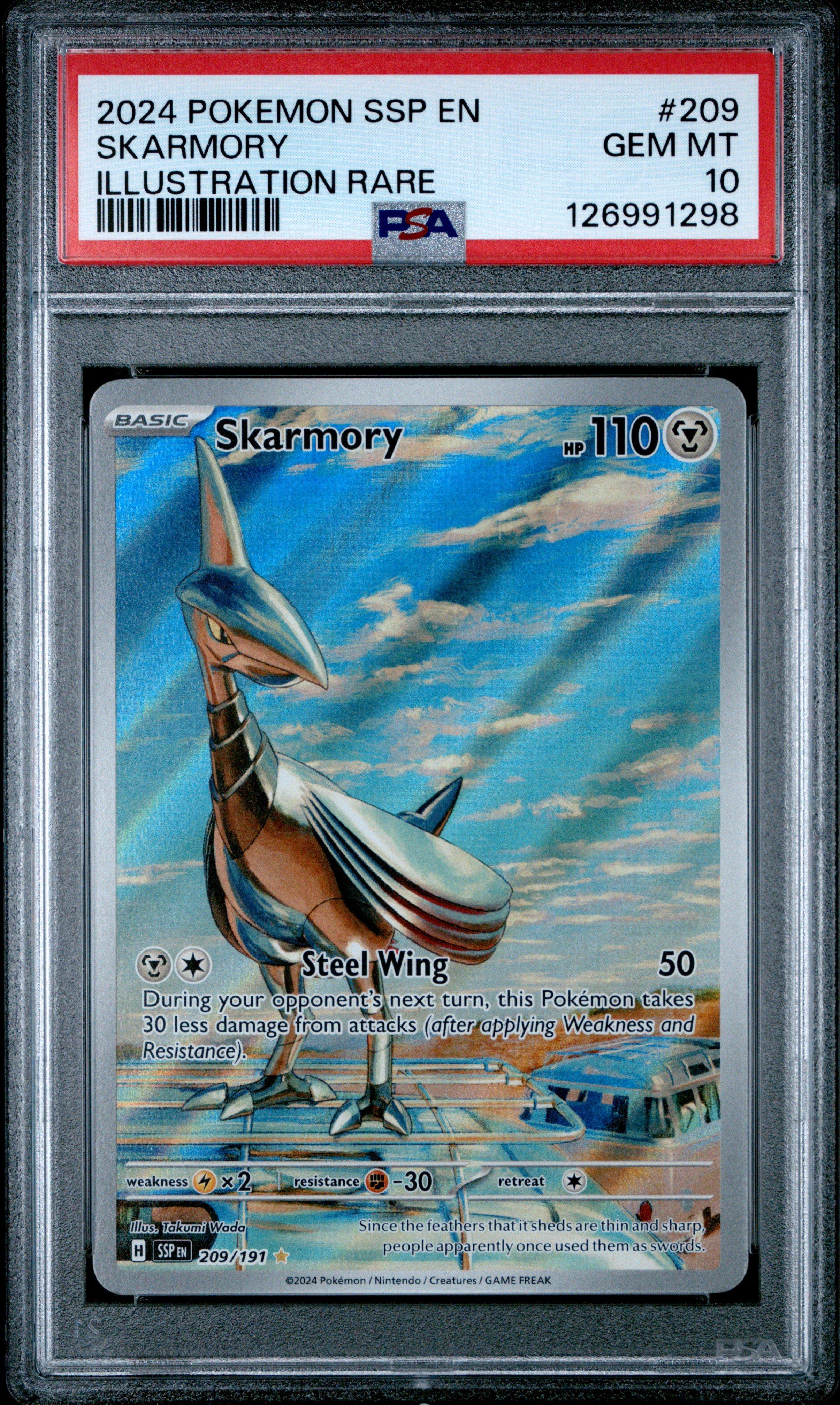 2024 Pokemon Ssp En-surging Sparks 209 Skarmory Illustration Rare