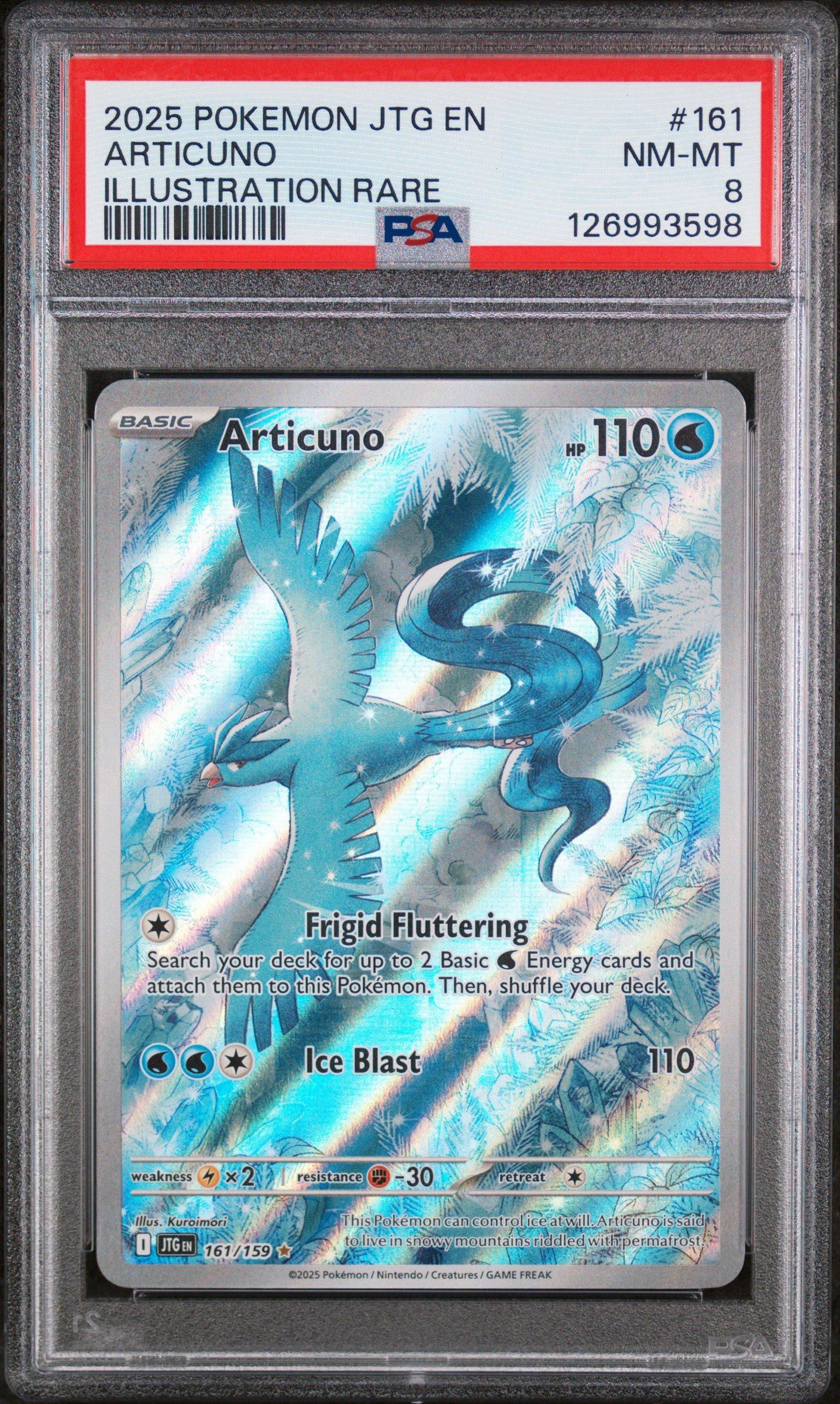 2025 Pokemon Jtg En-journey Together 161 Articuno Illustration