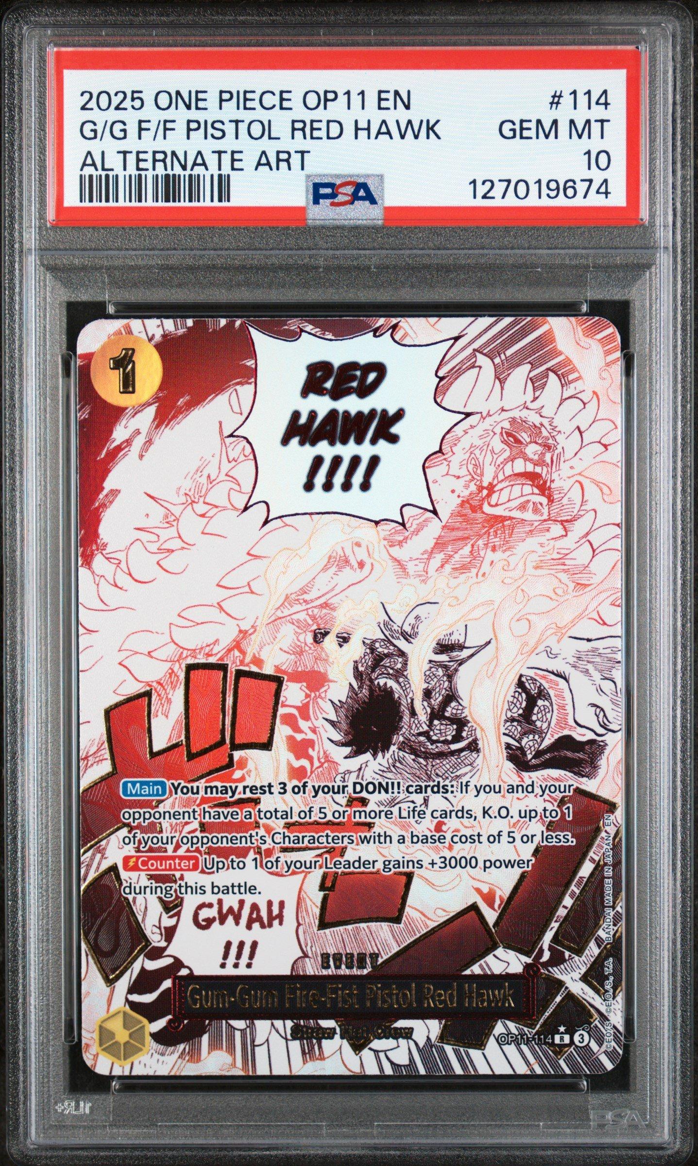 2025 One Piece Op11-a Fist Of Divine Speed 114 Gum-gum Fire-fist