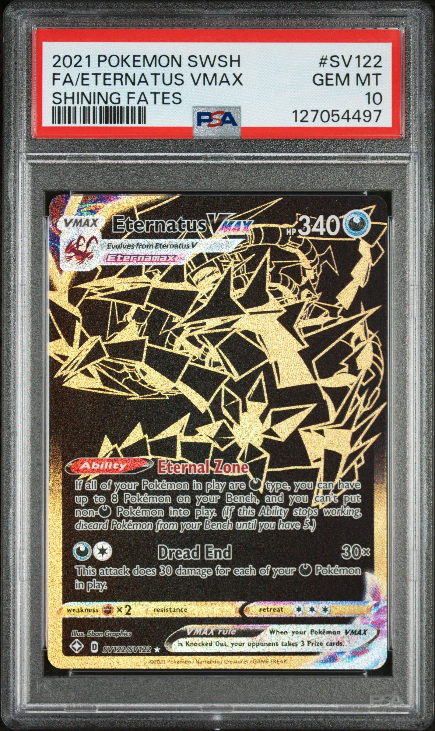 2021 Pokemon Sword & Shield Shining Fates Sv122 Full Art/eternatus