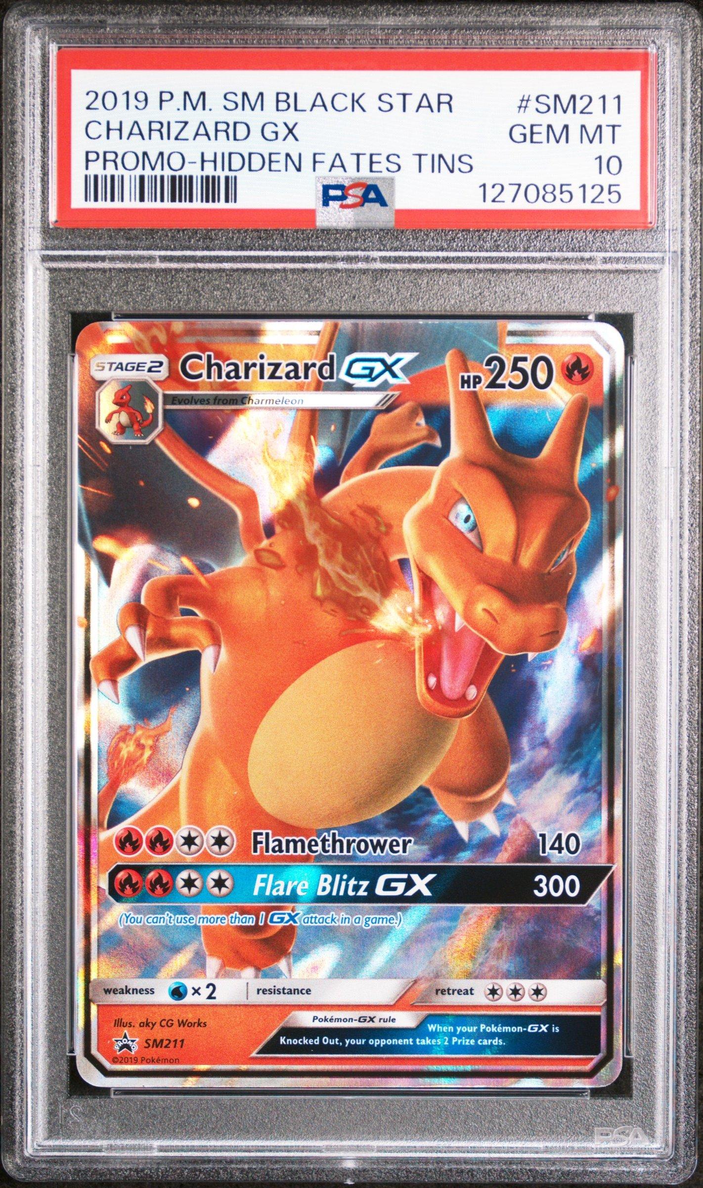 2019 Pokemon Sm Black Star Promo Sm211 Charizard Gx Hidden Fates