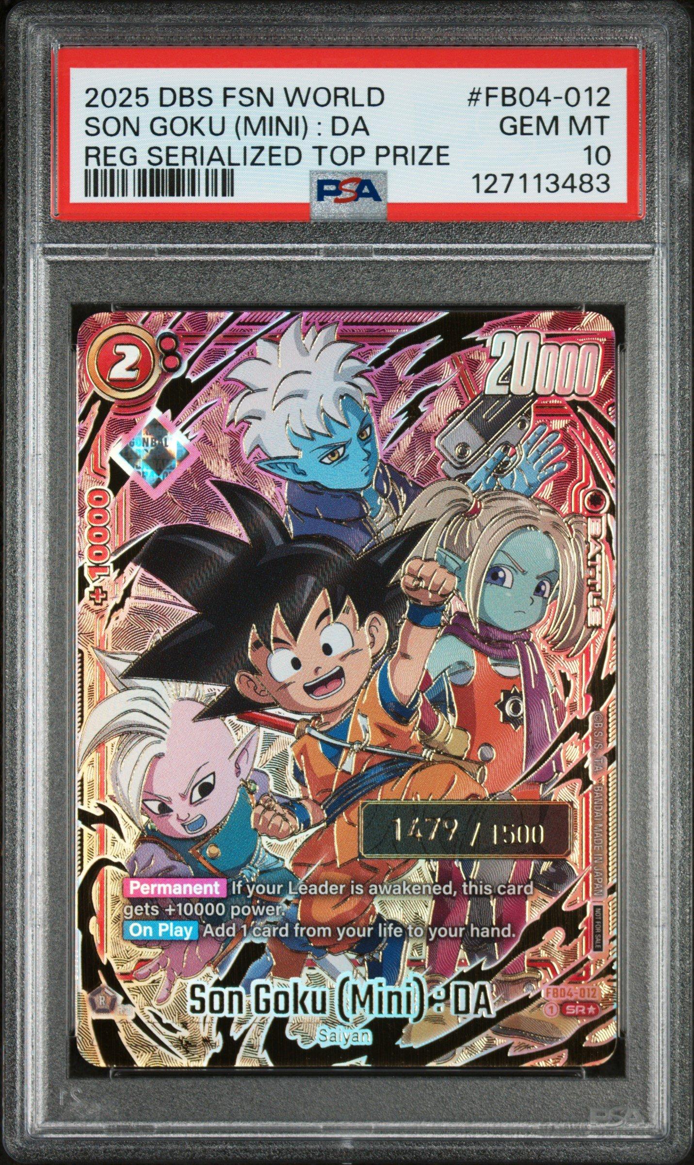 2025 Dragon Ball Super Card Game Fusion World Regionals Serialized