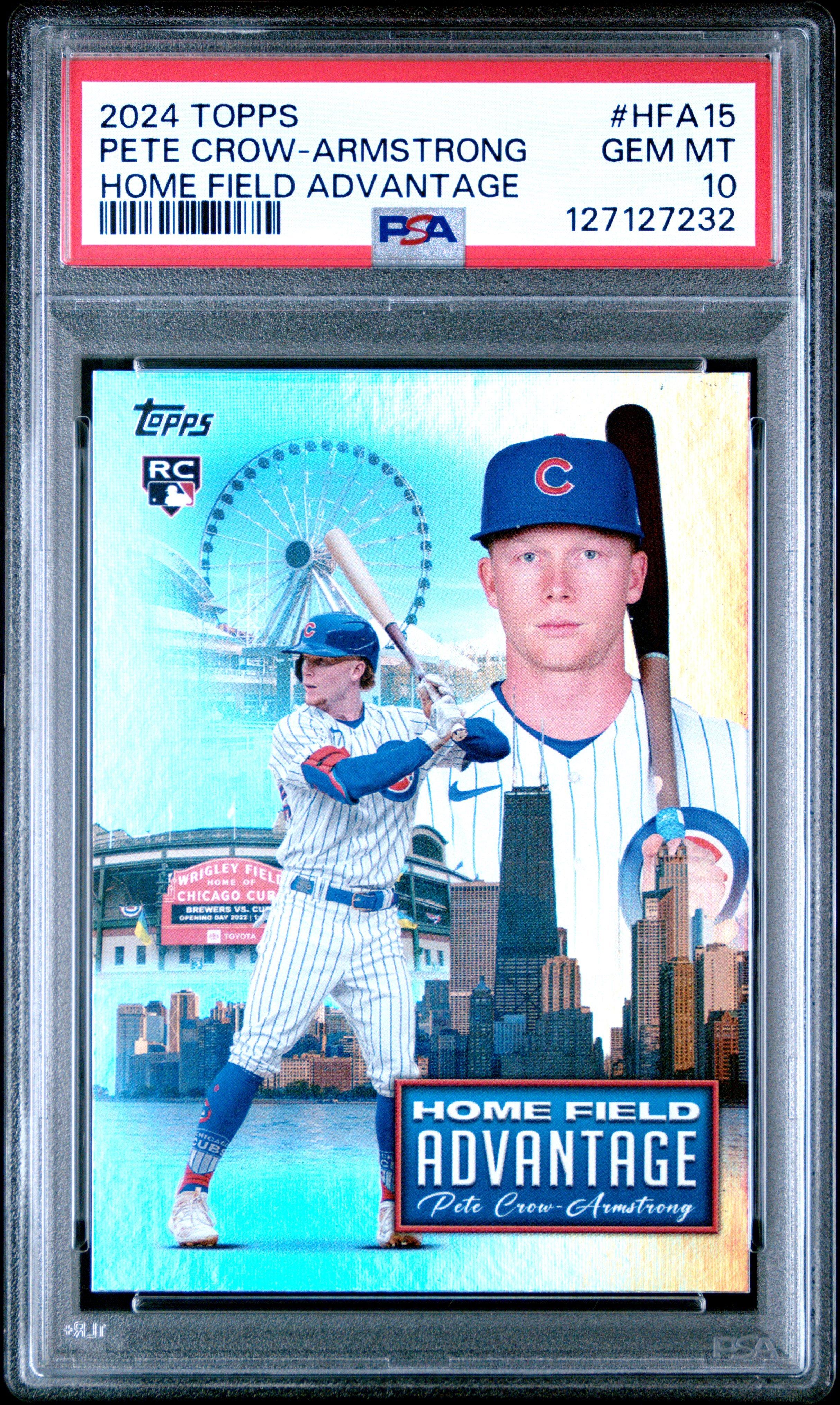 how rare are topps home field advantage cards 2024 Topps Home Field Advantage Hfa15 Pete Crow-armstrong PSA 10 Graded Card