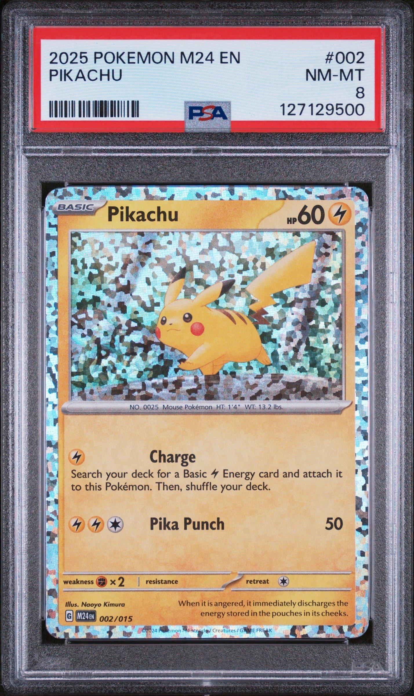 2025 Pokemon M24 En-mcdonald's Collection 002 Pikachu PSA 8 Graded Card |  GameStop
