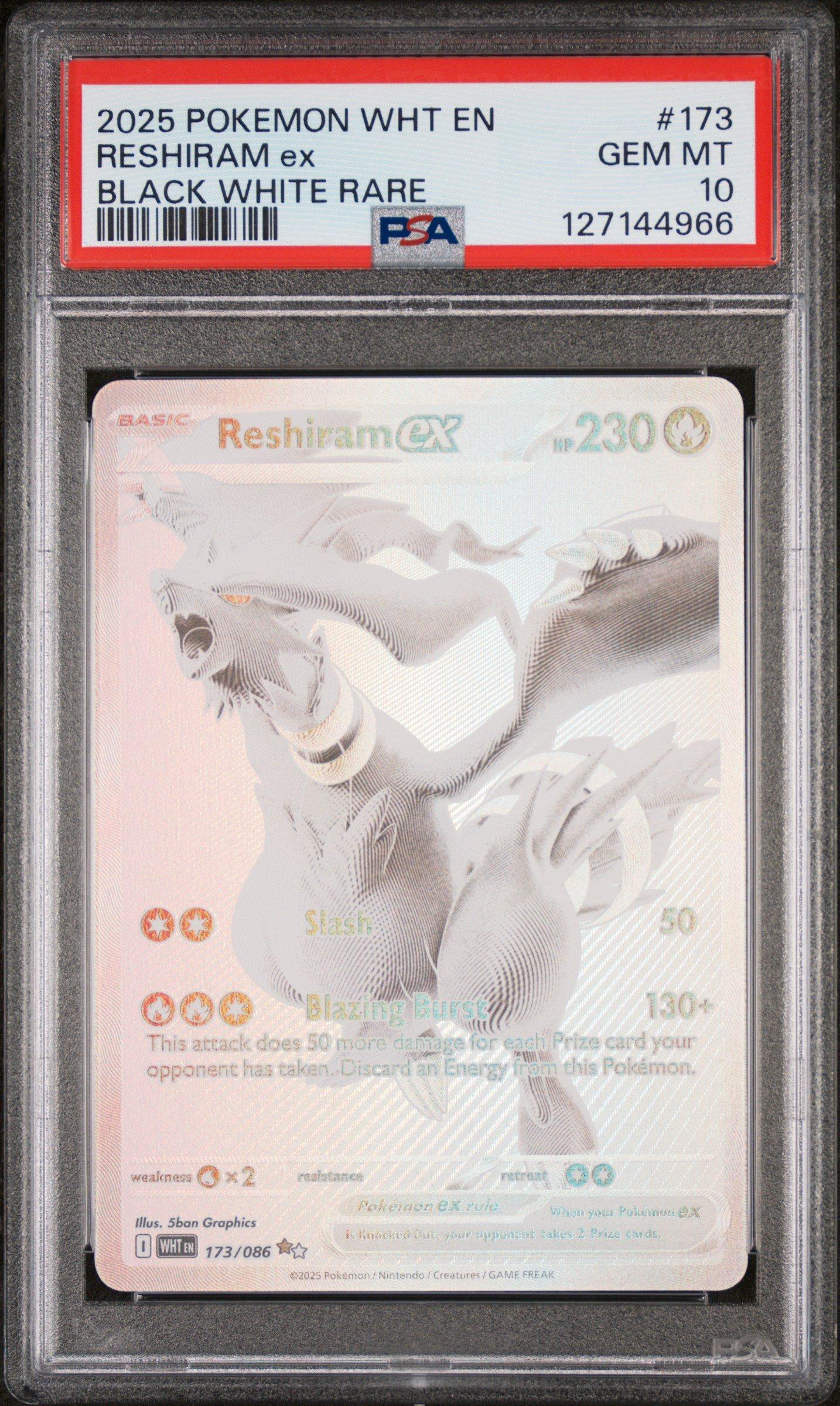 white pokemon cards Reshiram (26/114) [Black & White: Base Set] – Danireon Cards & Games