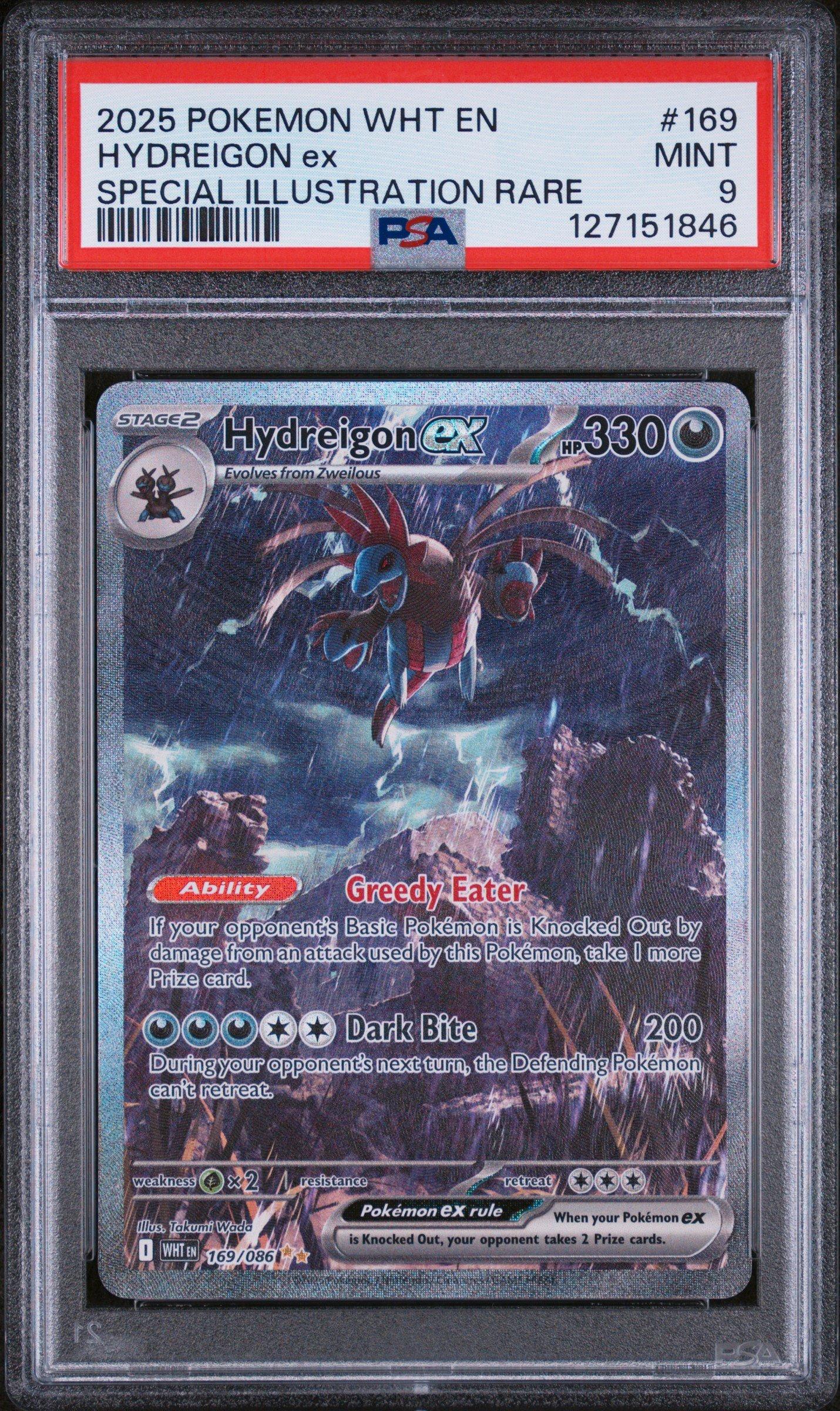2025 Pokemon Wht En-white Flare 169 Hydreigon Ex Special