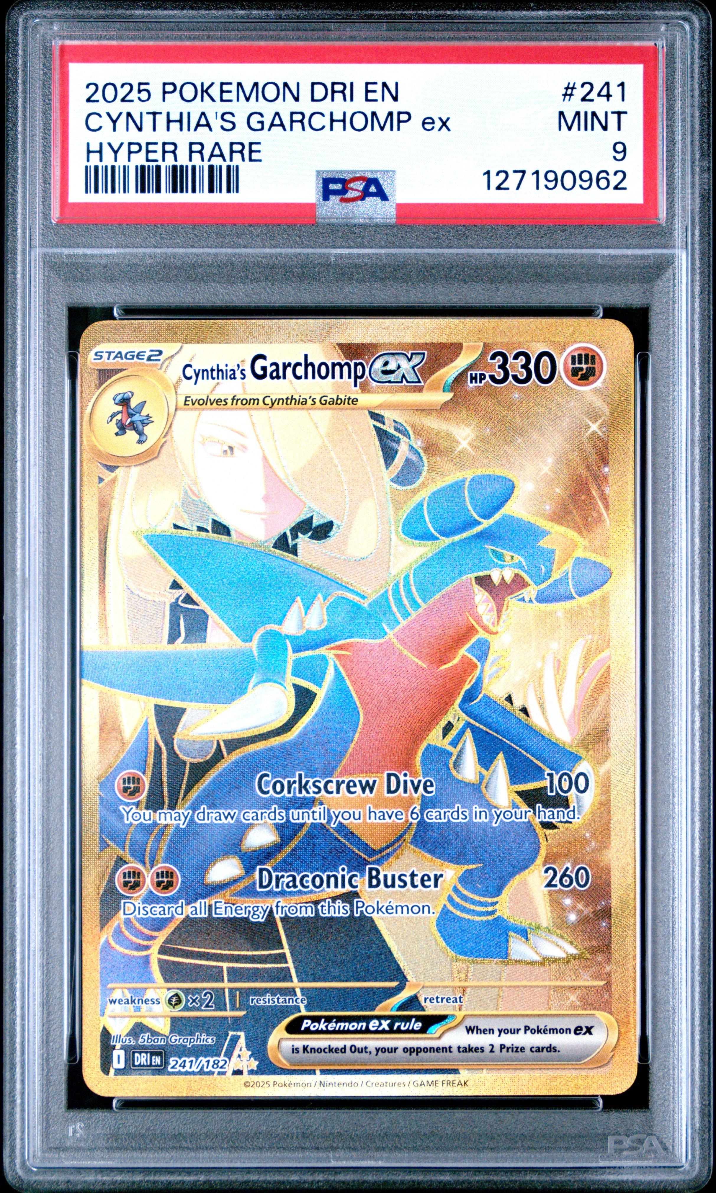 2025 Pokemon Dri En-destined Rivals 241 Cynthia's Garchomp Ex