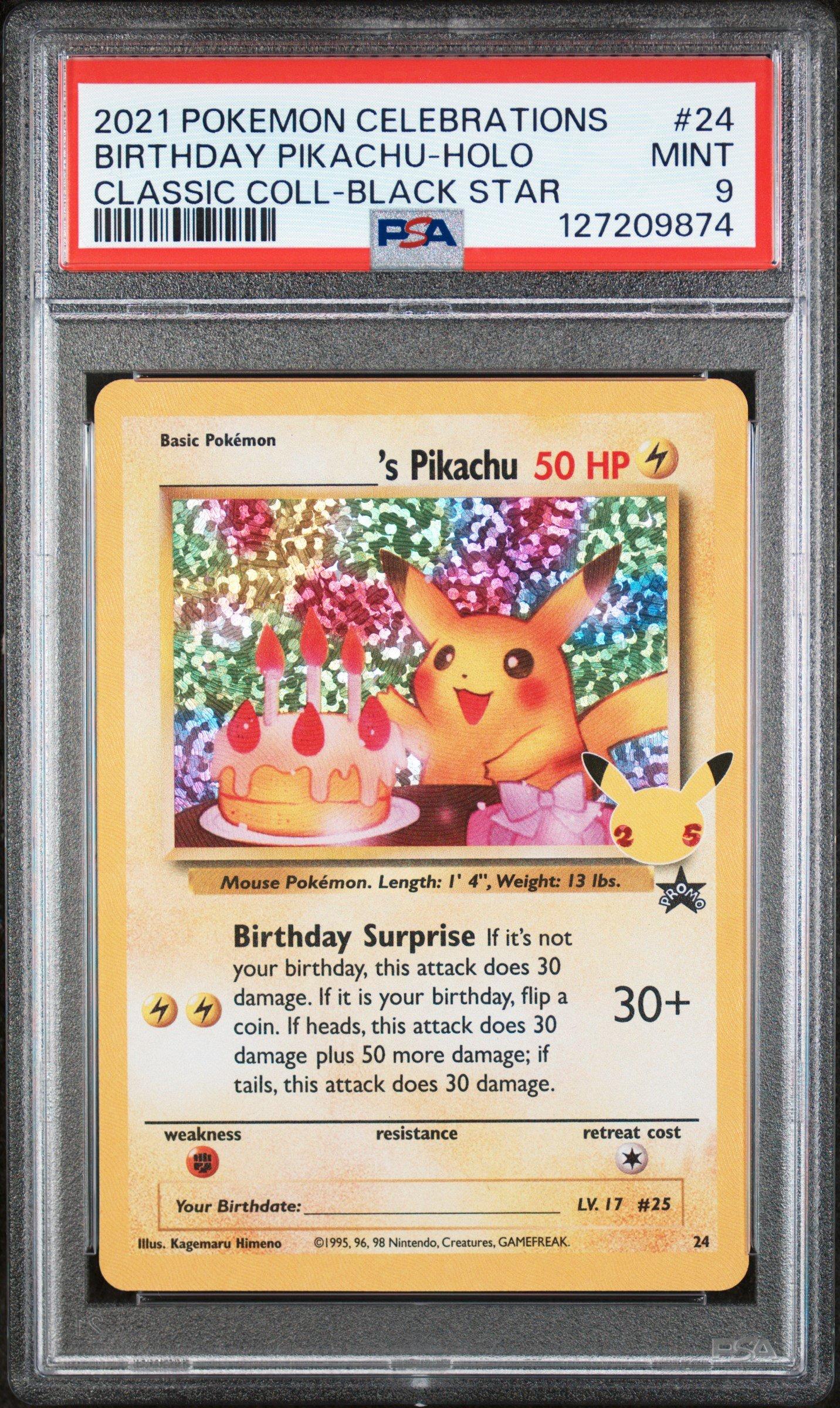 2021 Pokemon Celebrations ピカチュウ PSA 9 2021 Pokemon Celebrations Classic Collection 24 Birthday Pikachu