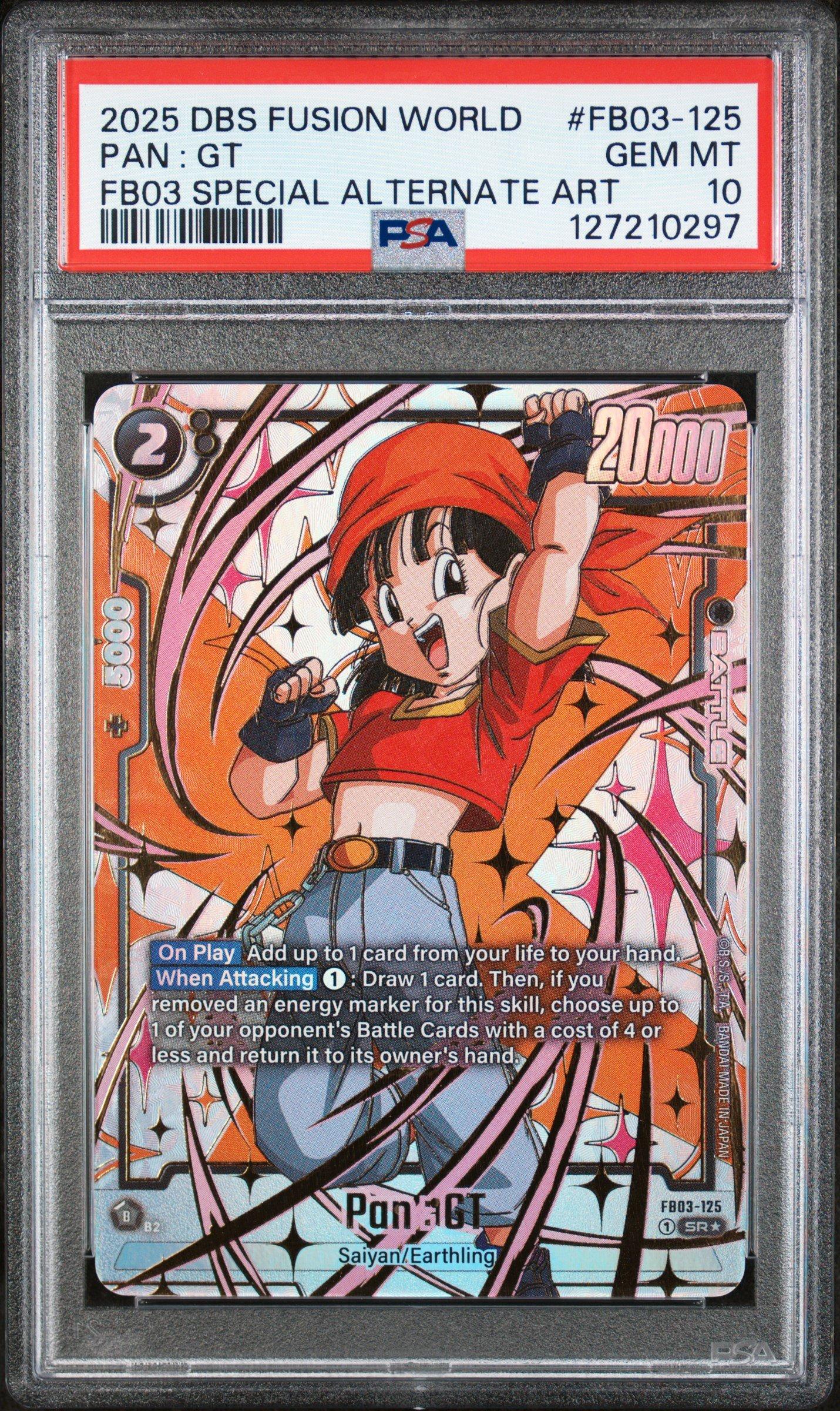 pan dragon ball super card game Divers Vol. 10 Mint / near mint condition trading card Pan UGM2-067 SR Super Dragon