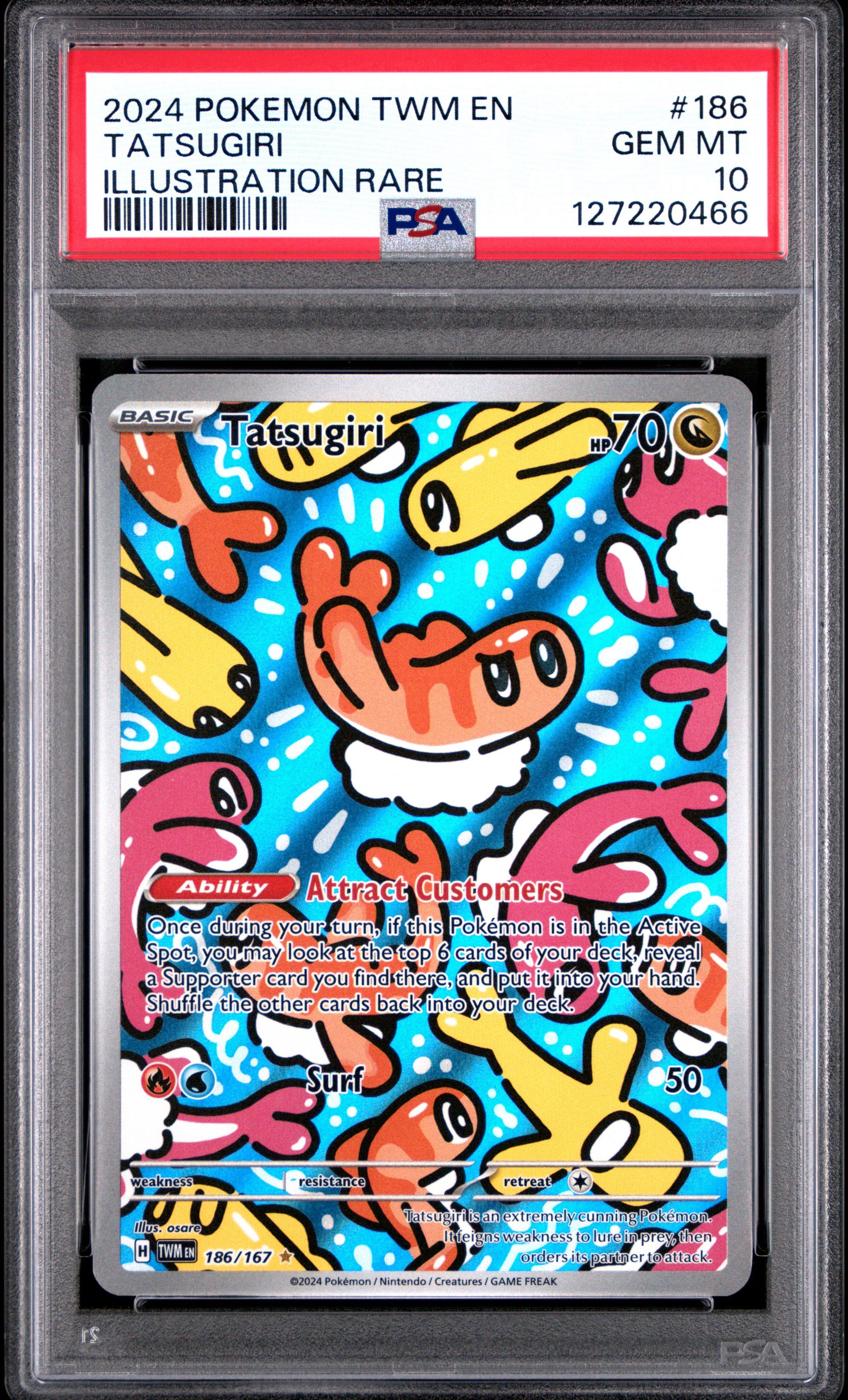 2024 Pokemon Twm En-twilight Masquerade 186 Tatsugiri Illustration