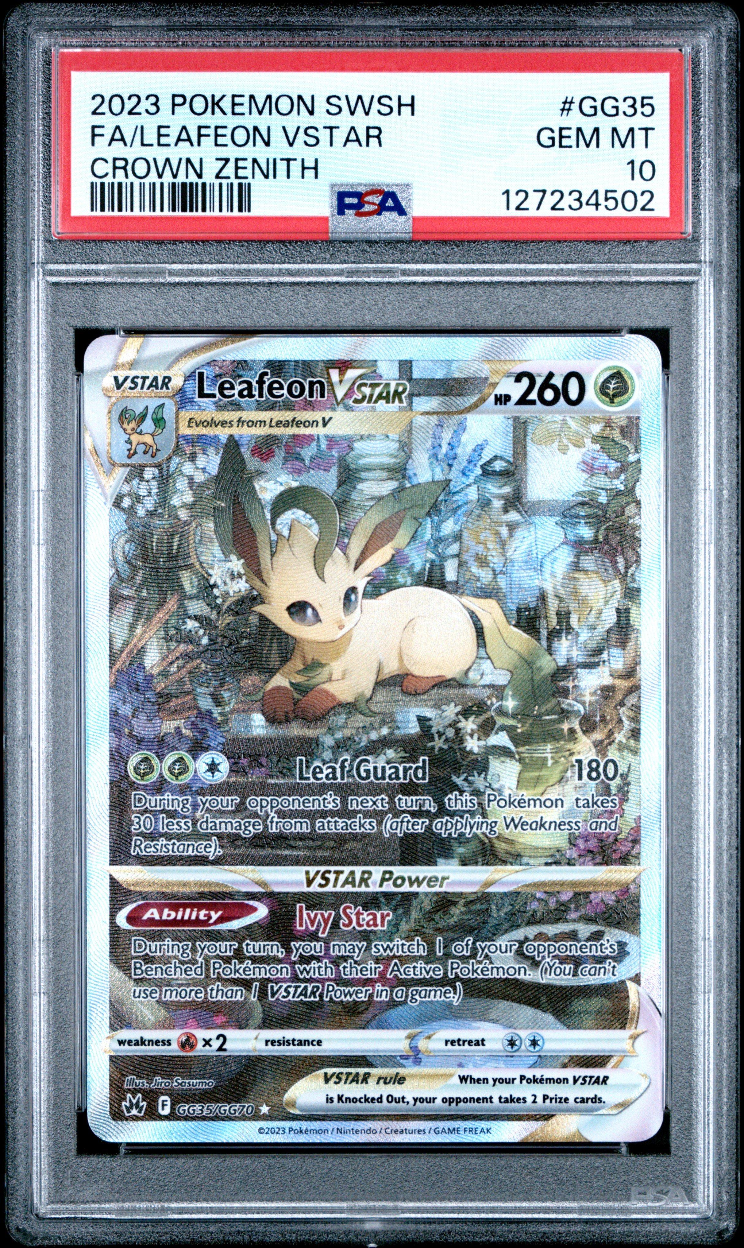2023 Pokemon Sword And Shield Crown Zenith Gg35 Full Art/leafeon