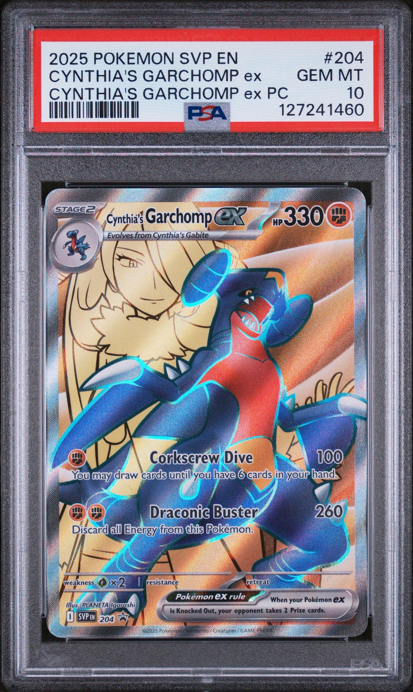 2025 Pokemon Svp En-sv Black Star Promo 204 Cynthia's Garchomp Ex