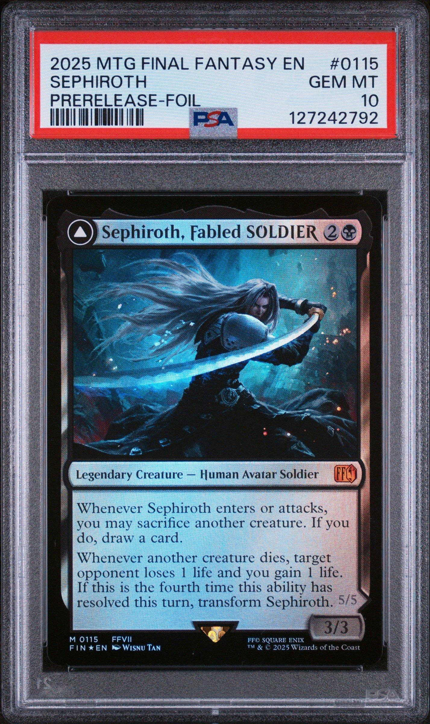 2025 Magic The Gathering Final Fantasy 0115 Sephiroth, Fabled
