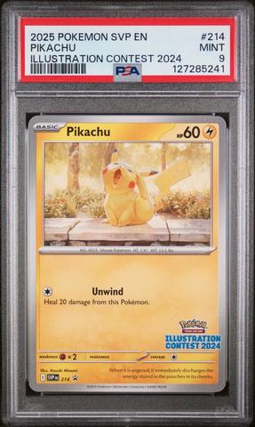2025 Pokemon Svp En-sv Black Star Promo 214 Pikachu Illustration