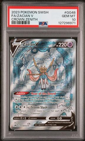 2023 Pokemon Sword And Shield Crown Zenith Gg48 Full Art/zacian V